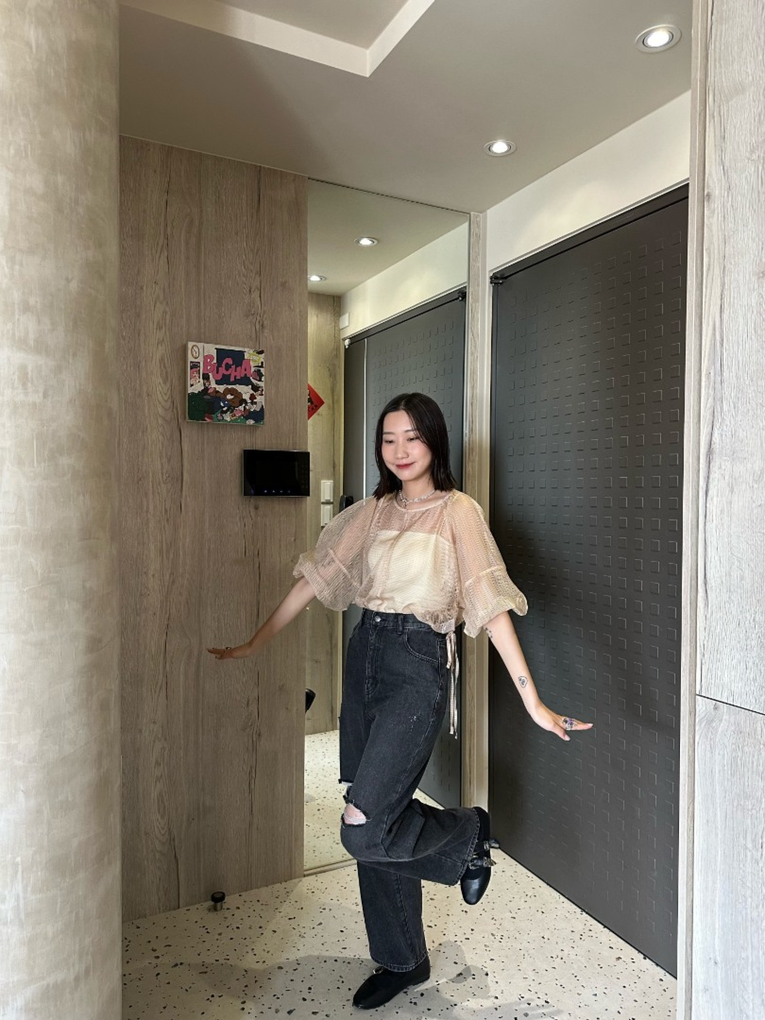 🇯🇵讚讚版型破損牛仔褲/兩色L