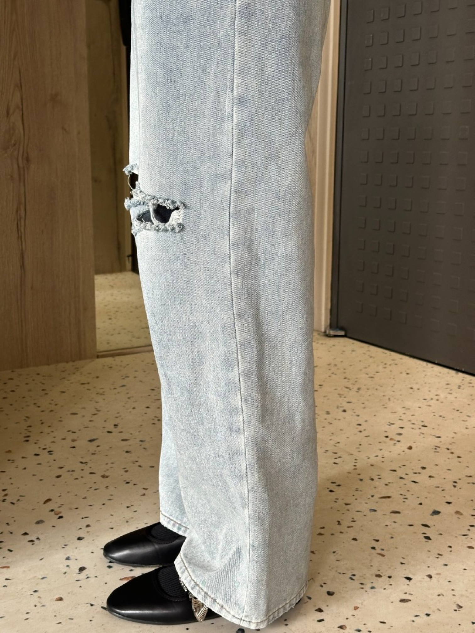 🇯🇵讚讚版型破損牛仔褲/兩色L