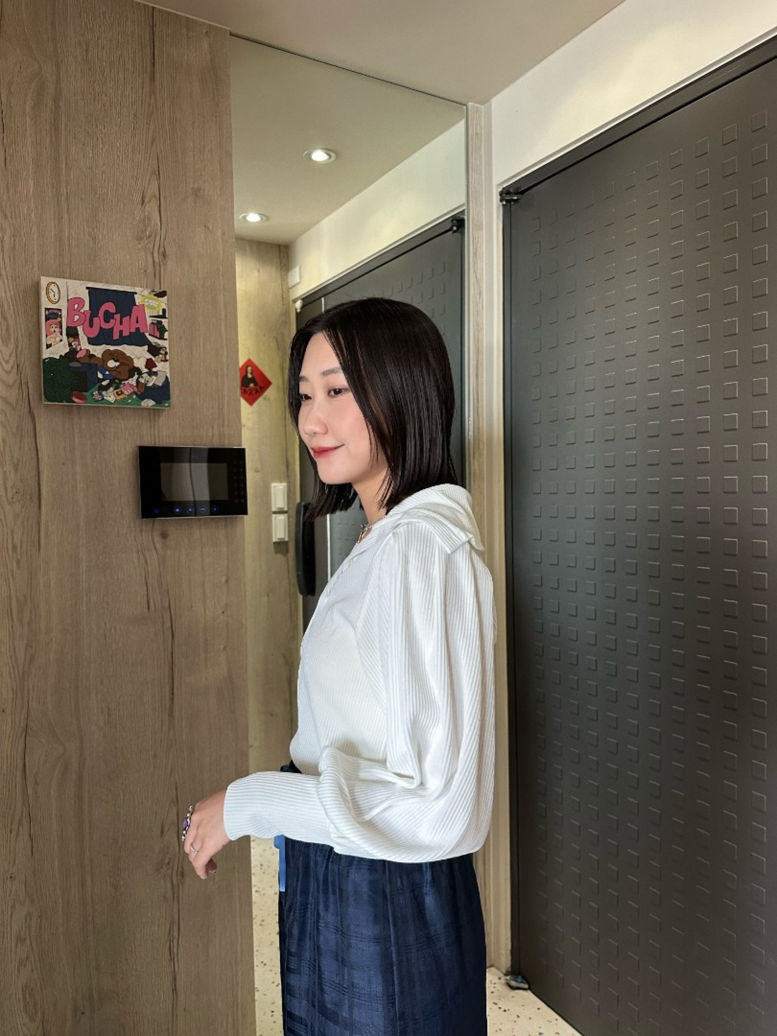 🇯🇵羅紋泡泡袖翻領上衣/兩色