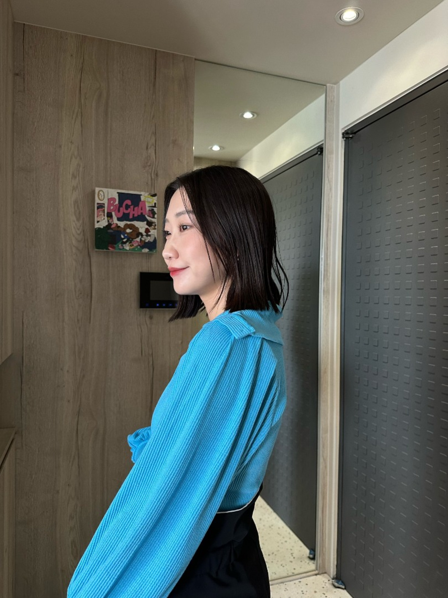 🇯🇵羅紋泡泡袖翻領上衣/兩色