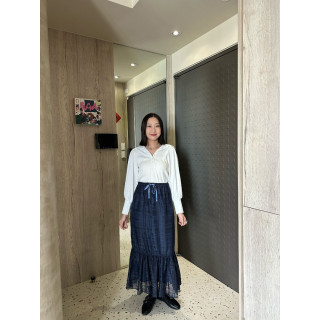 🇯🇵羅紋泡泡袖翻領上衣/兩色