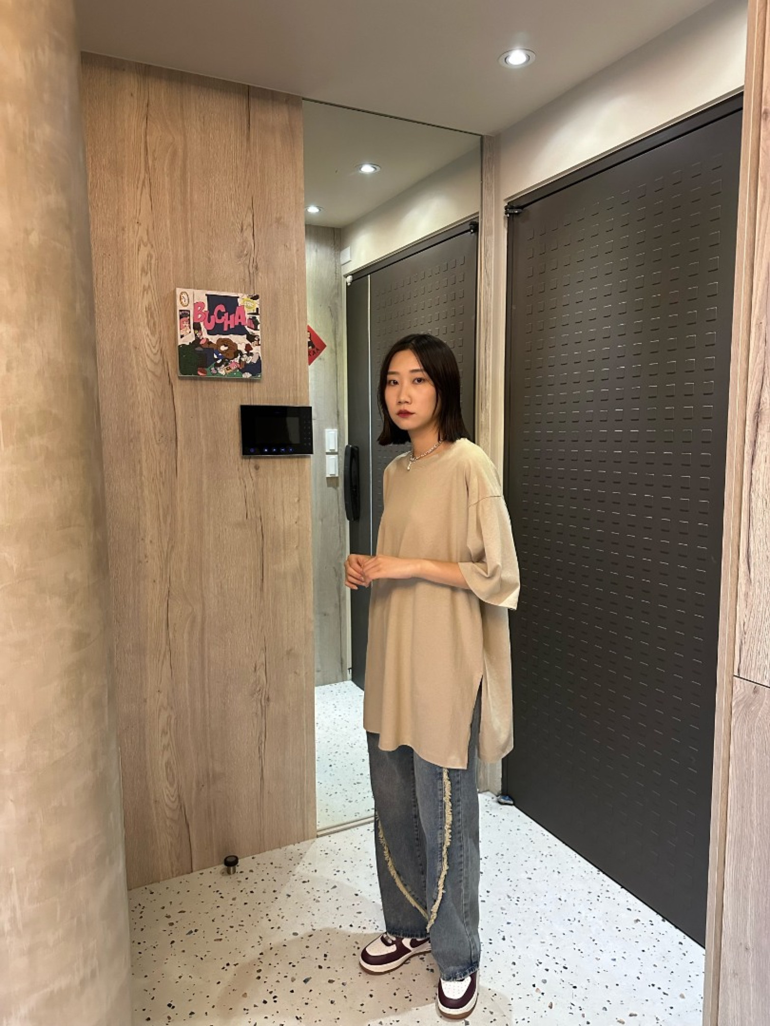 🇯🇵超百搭の圖片短T/灰&卡其