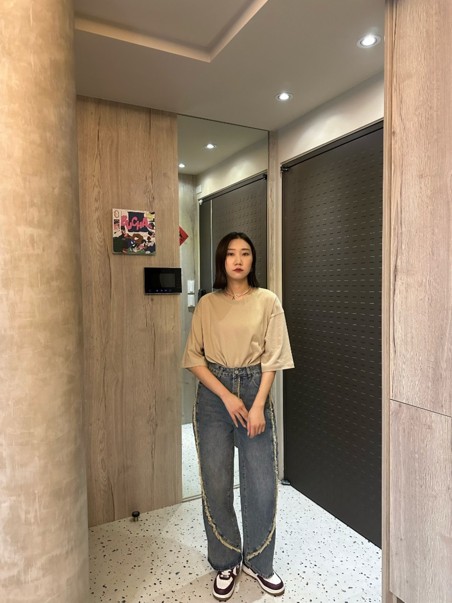 🇯🇵超百搭の圖片短T/灰&卡其