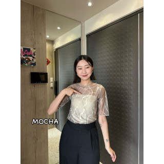 🇯🇵圓領大理石紋透膚內搭/兩色