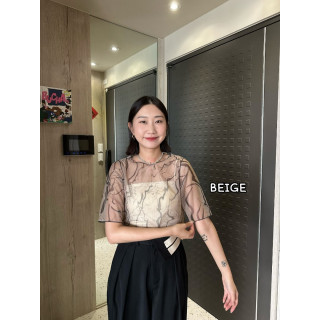 🇯🇵圓領大理石紋透膚內搭/兩色