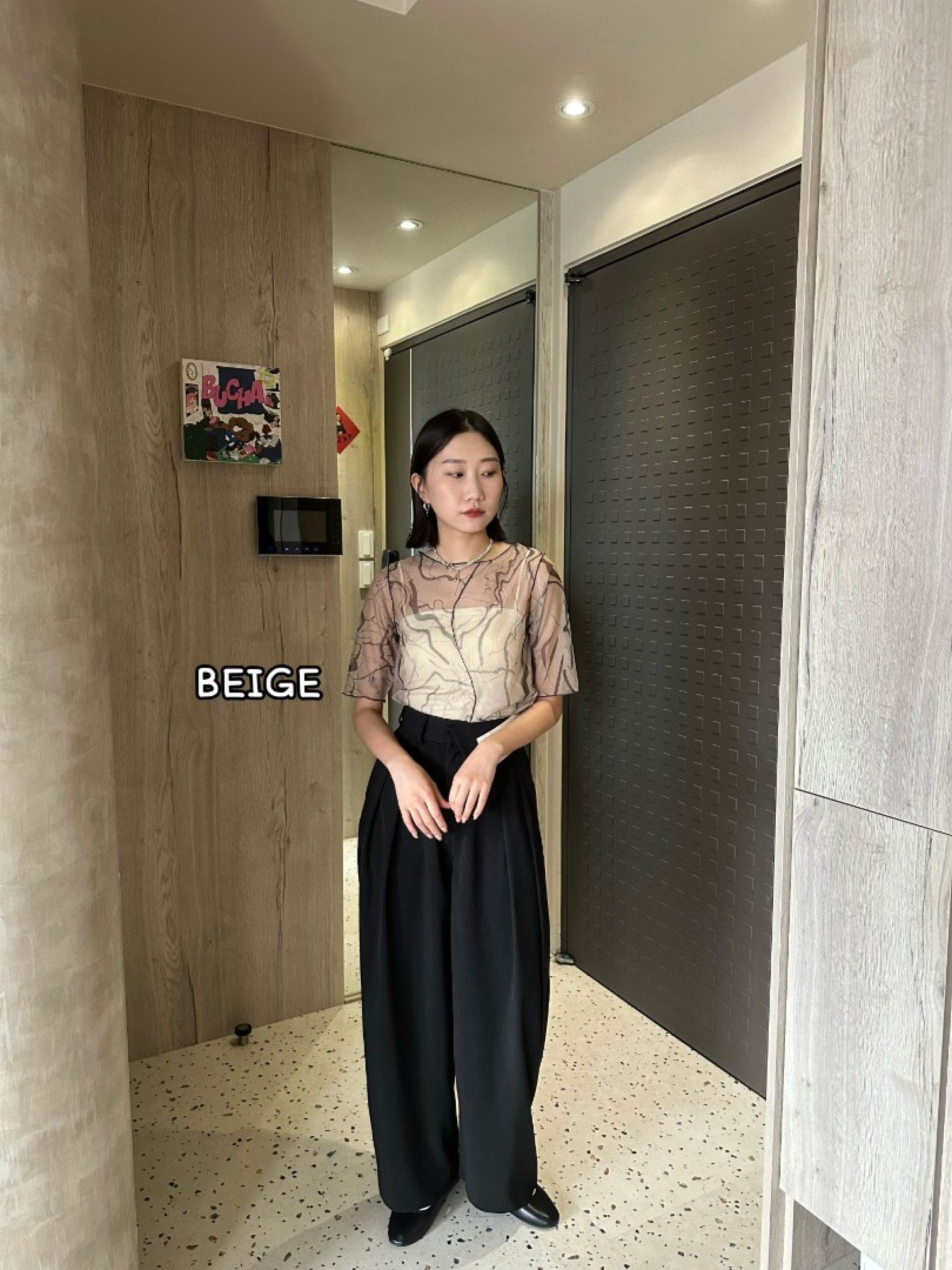 🇯🇵圓領大理石紋透膚內搭/兩色