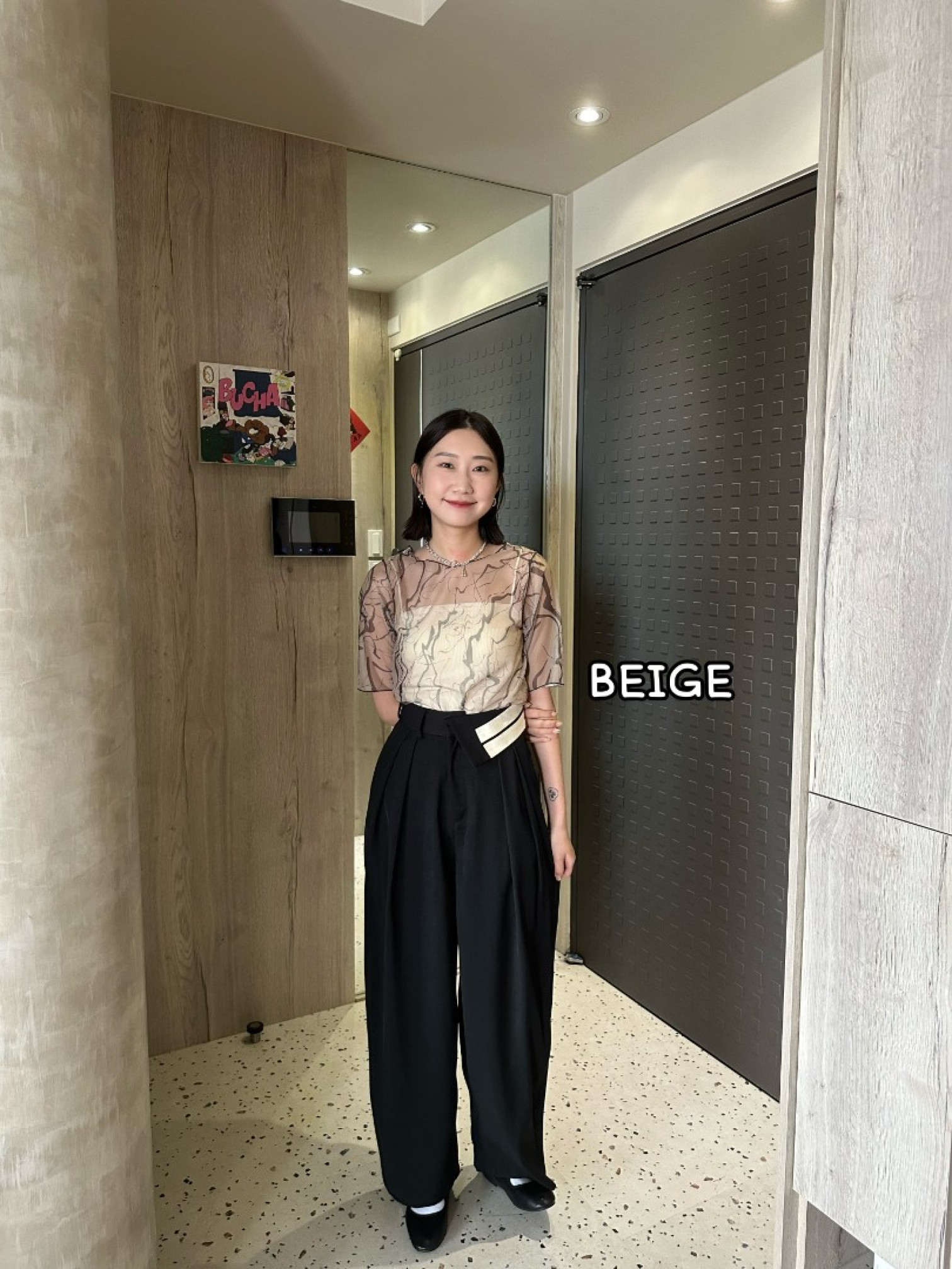 🇯🇵圓領大理石紋透膚內搭/兩色