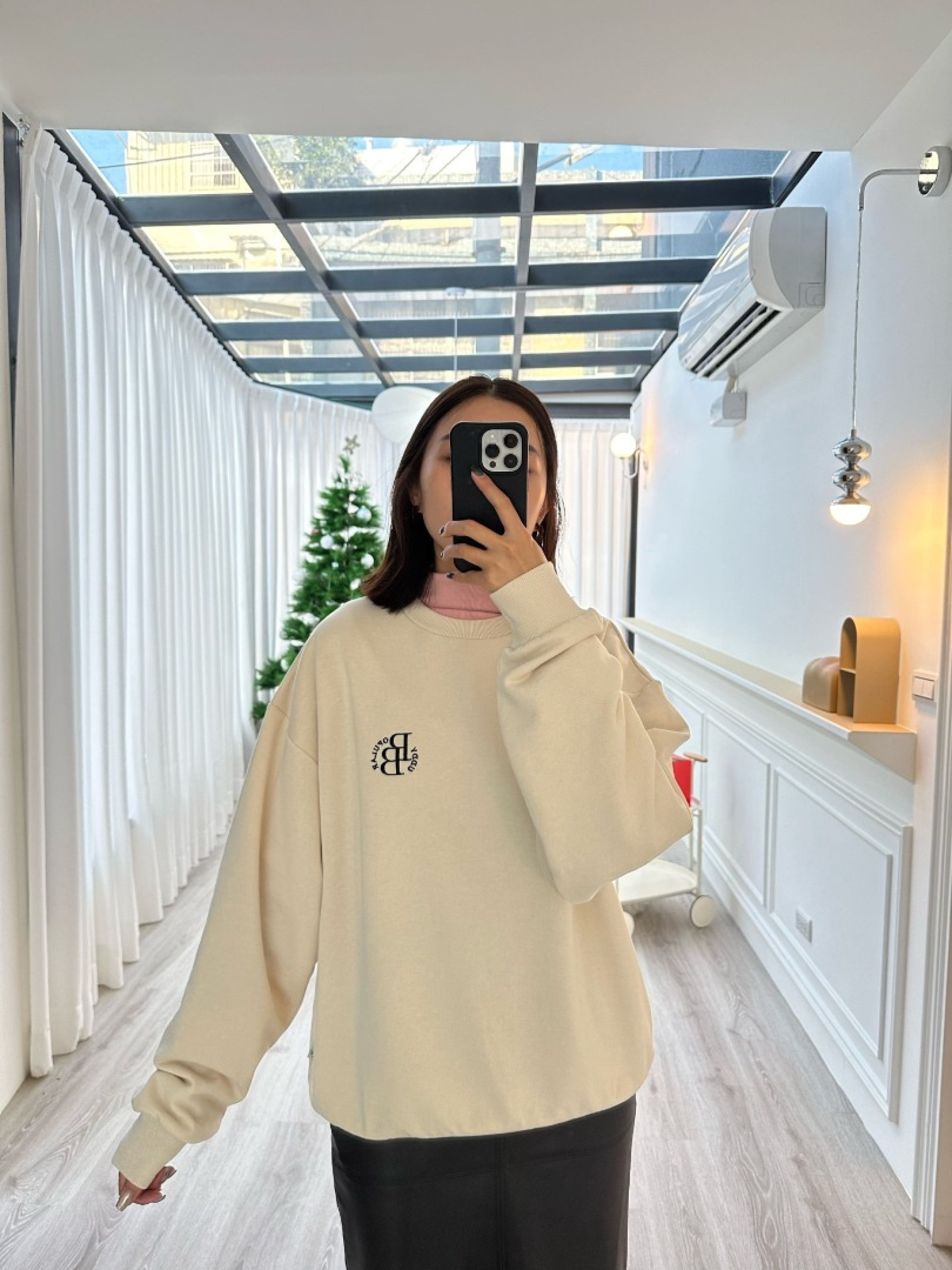 🇯🇵Q到爆貓狗大學T/椒鹽灰M&奶油M