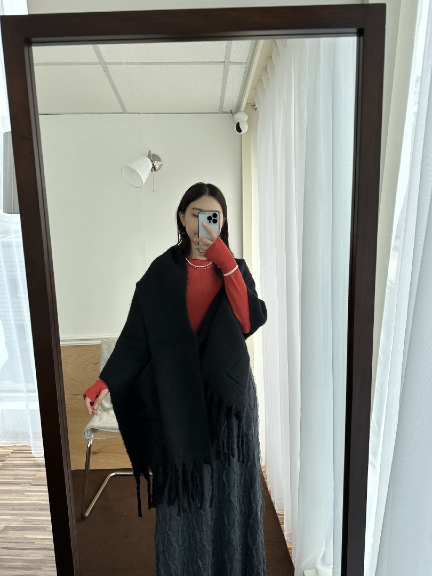 🇯🇵時尚柔軟流蘇披肩/三色