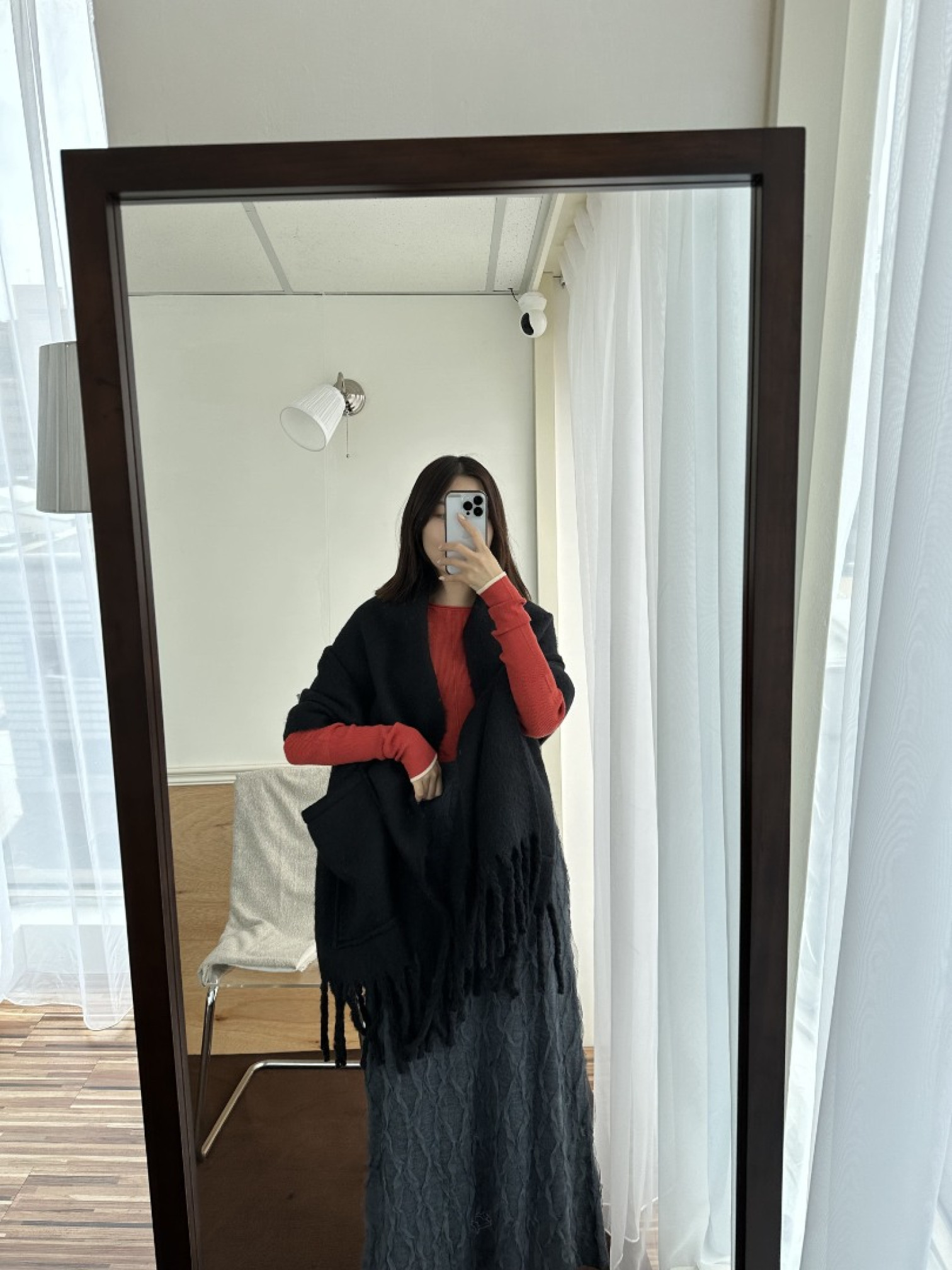 🇯🇵時尚柔軟流蘇披肩/三色