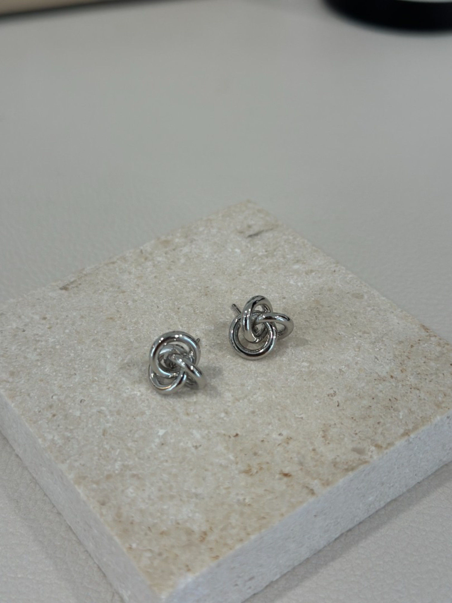 🇯🇵簡單的扭結耳環/銀