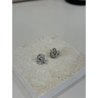 🇯🇵簡單的扭結耳環/銀