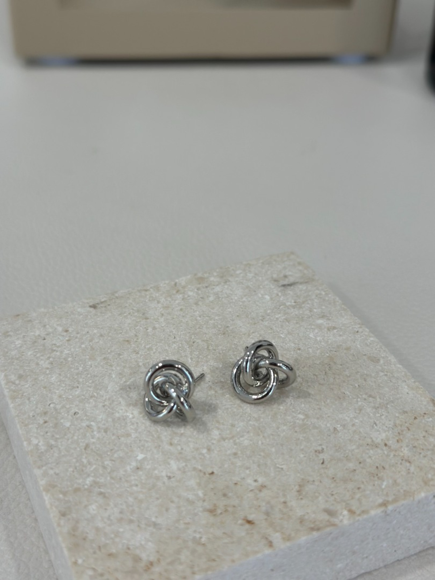 🇯🇵簡單的扭結耳環/銀