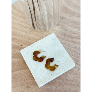 🇯🇵琥珀花朵耳環