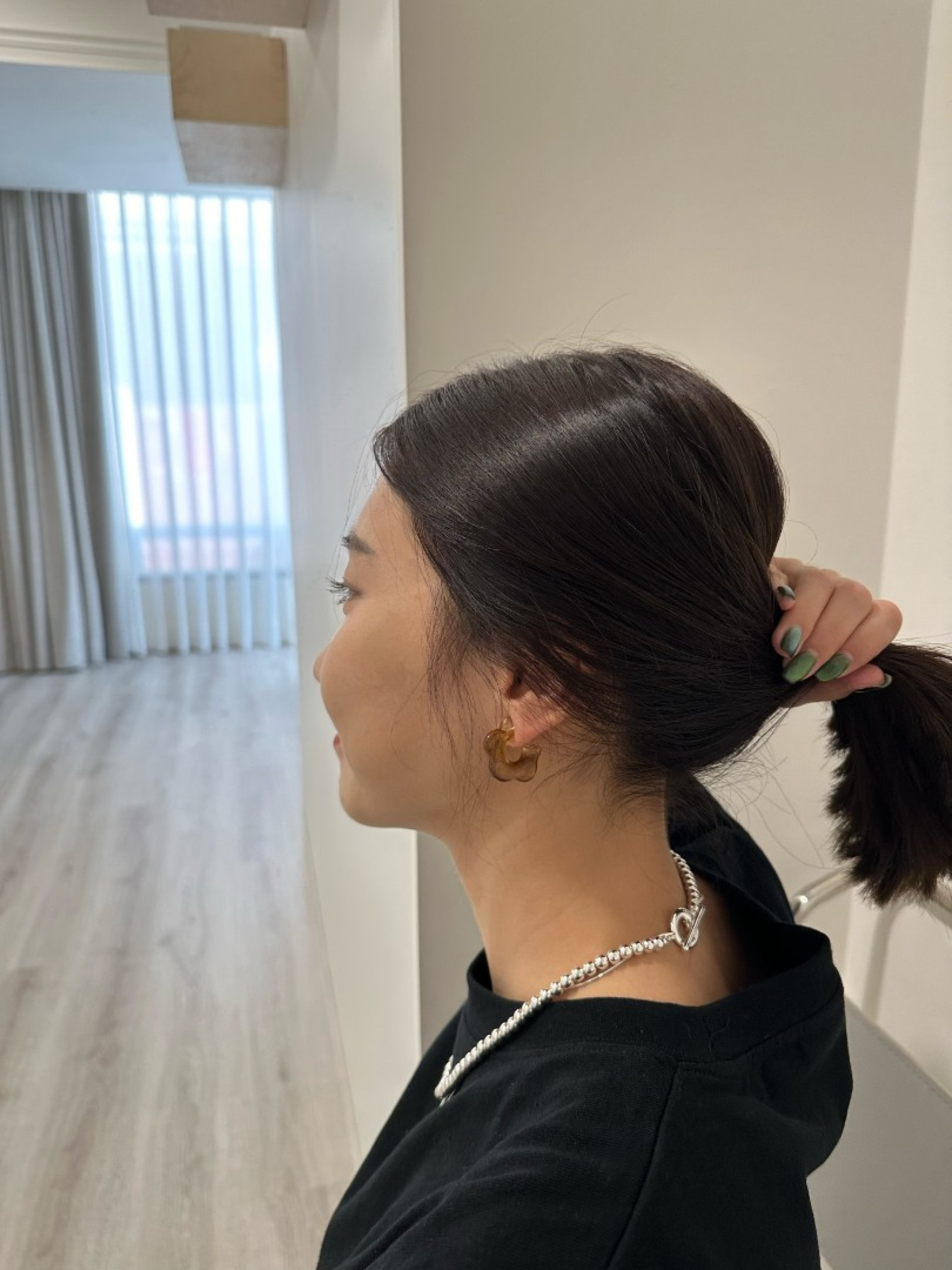 🇯🇵琥珀花朵耳環