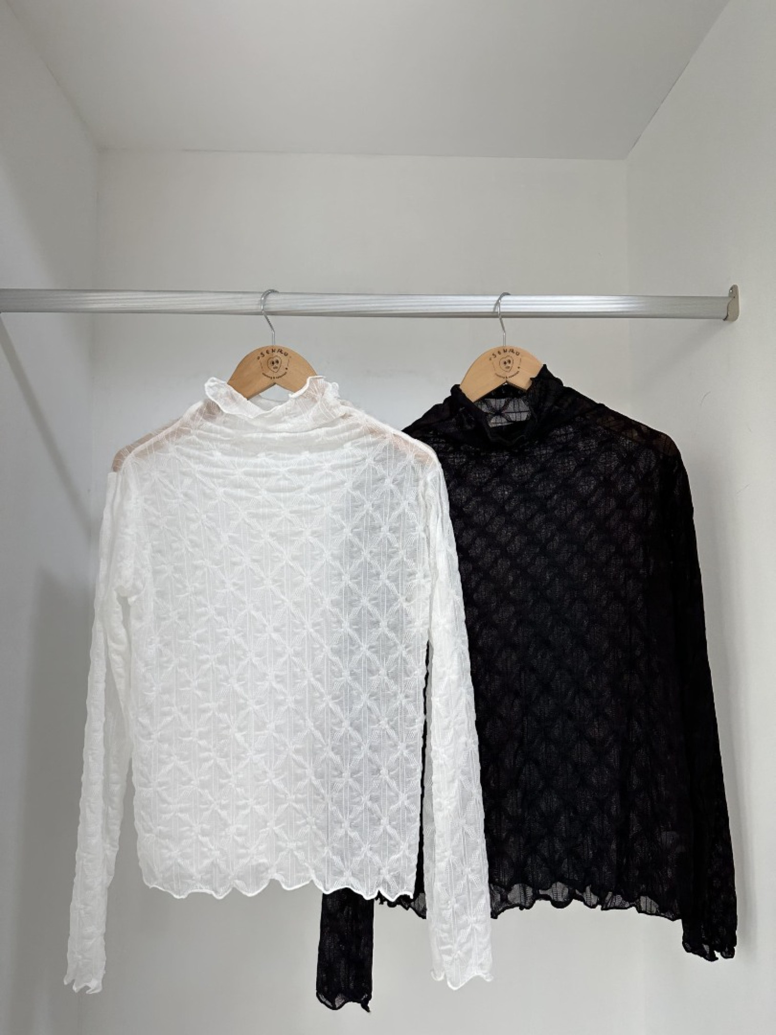 🇯🇵捲邊透膚內搭/白