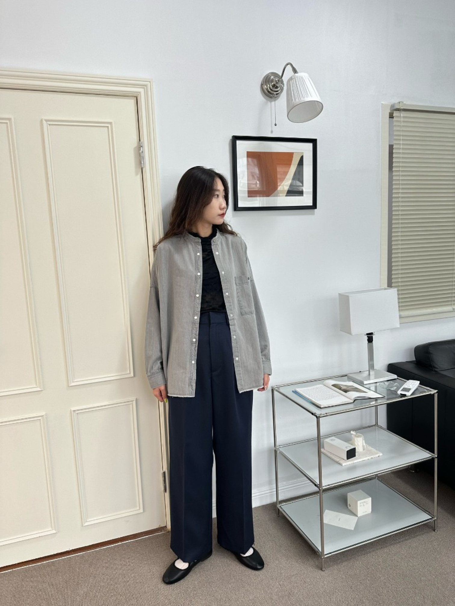 🇯🇵捲邊透膚內搭/白