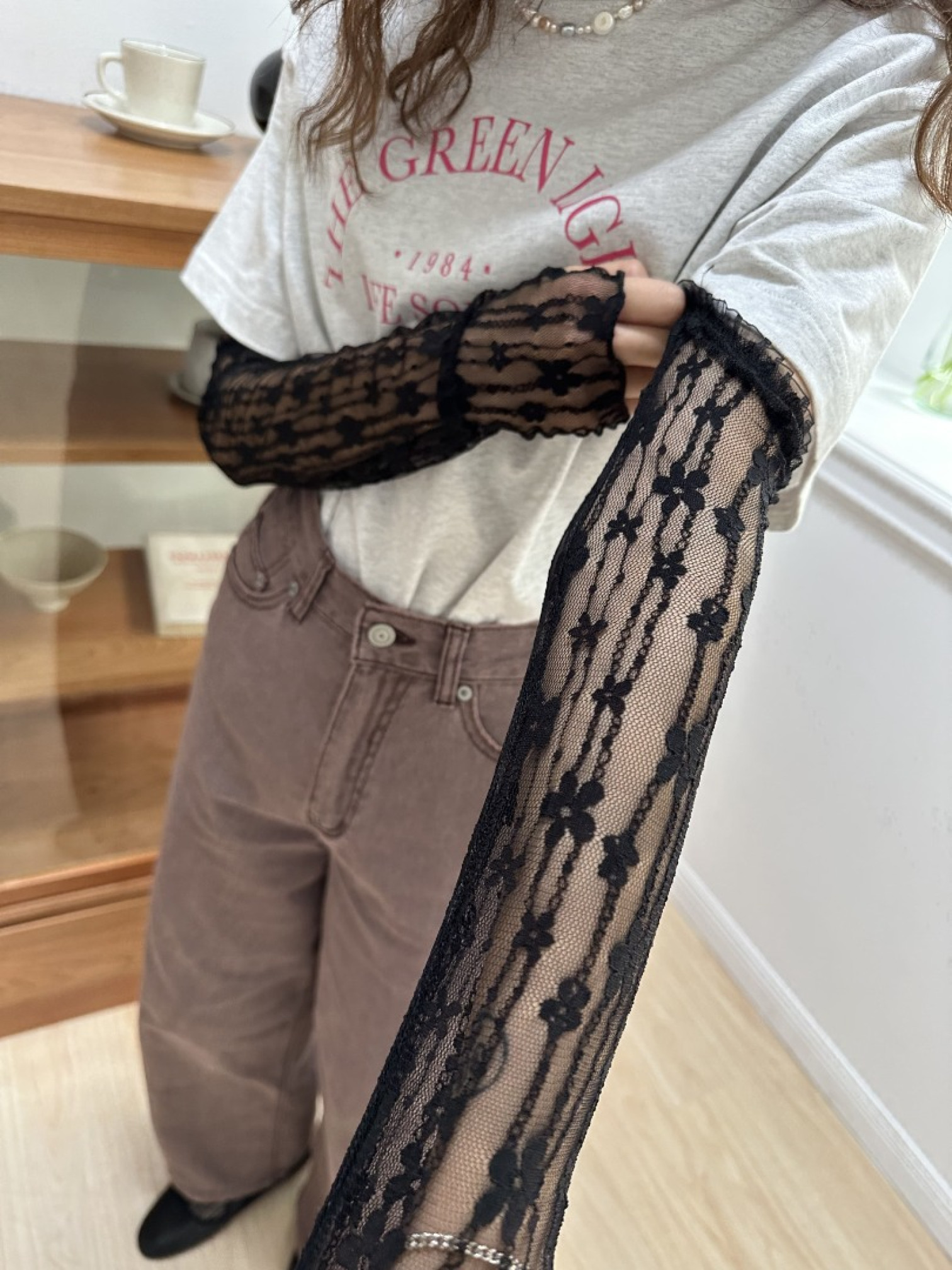 🇯🇵增加日系感的蕾絲袖套/三色