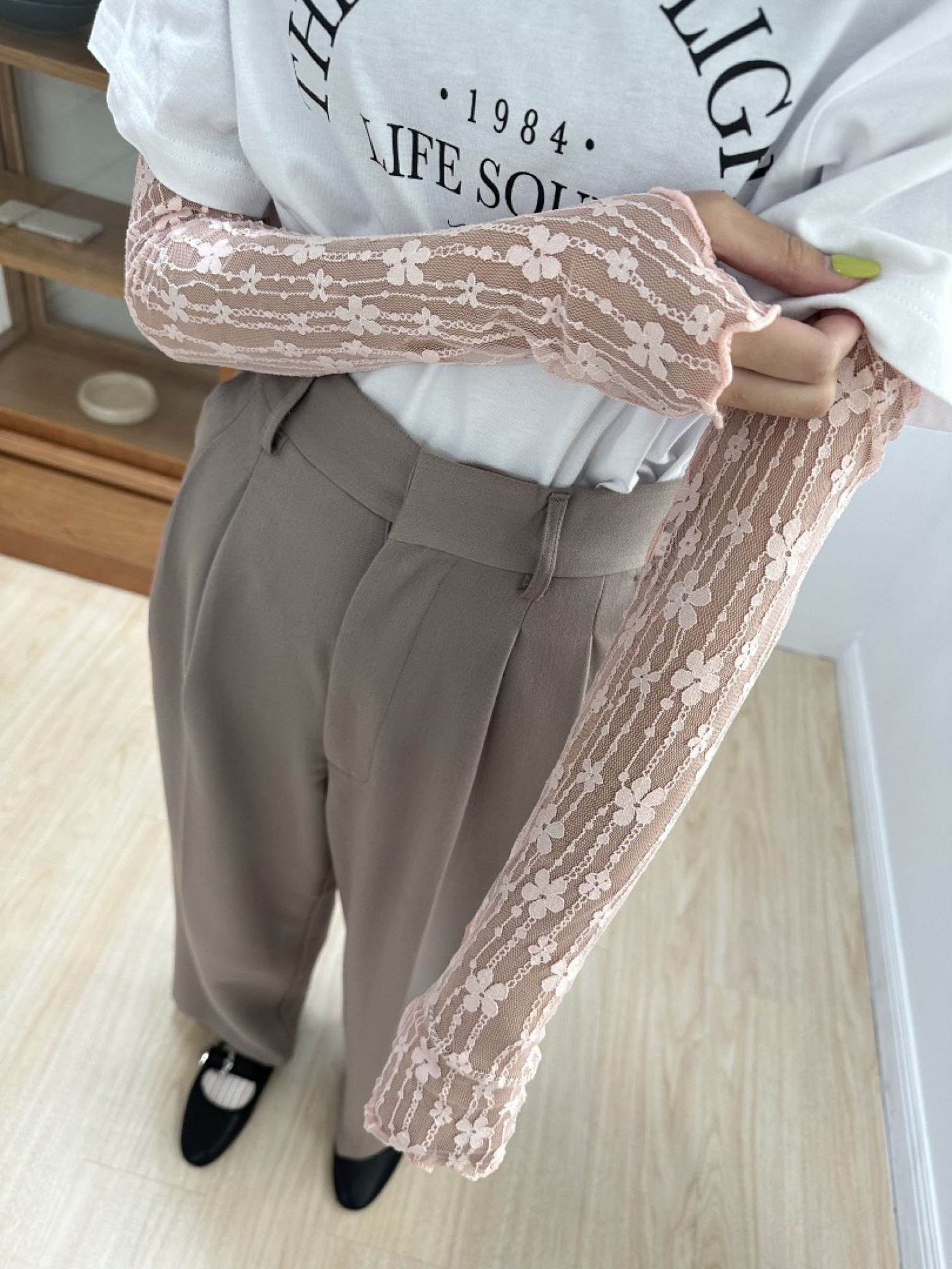 🇯🇵增加日系感的蕾絲袖套/三色