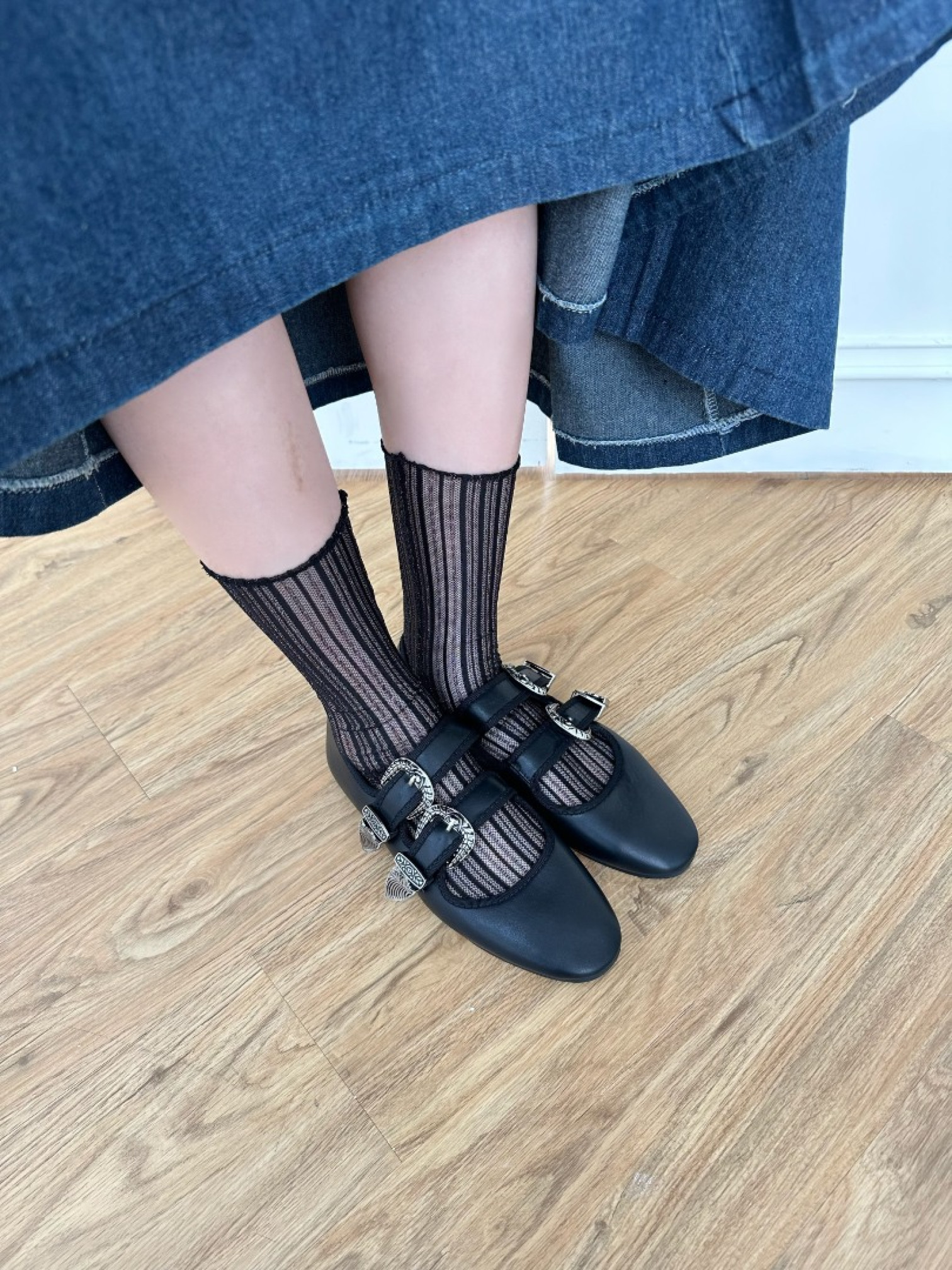 🇯🇵閃閃百搭透透襪/兩色