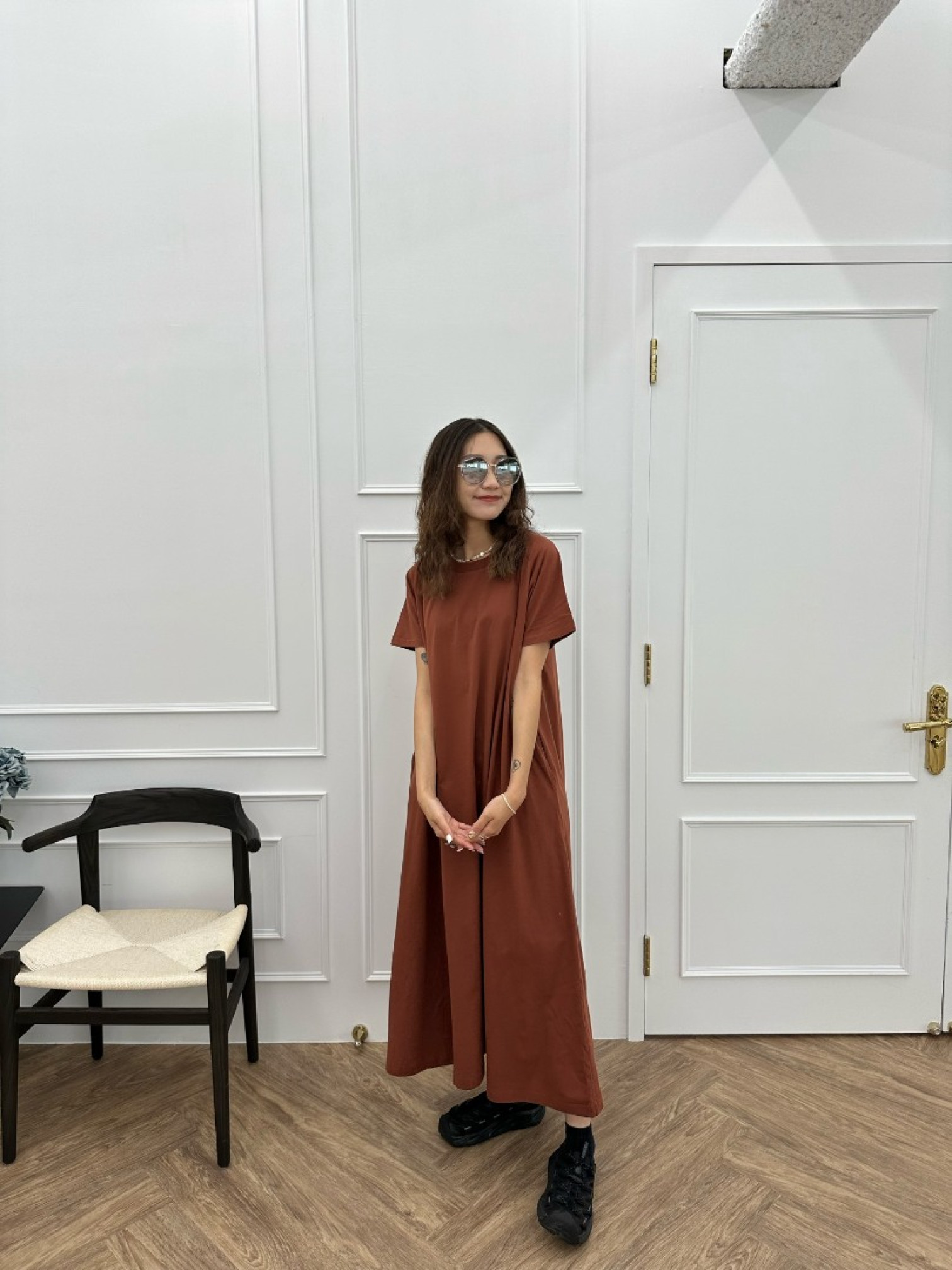 🇯🇵素面舒適懶人連身裙/四色