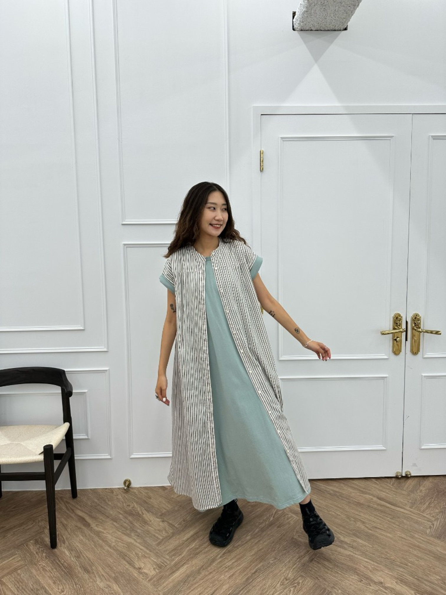 🇯🇵素面舒適懶人連身裙/四色