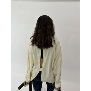 🇯🇵超時髦!!!開背長板襯衫/黃