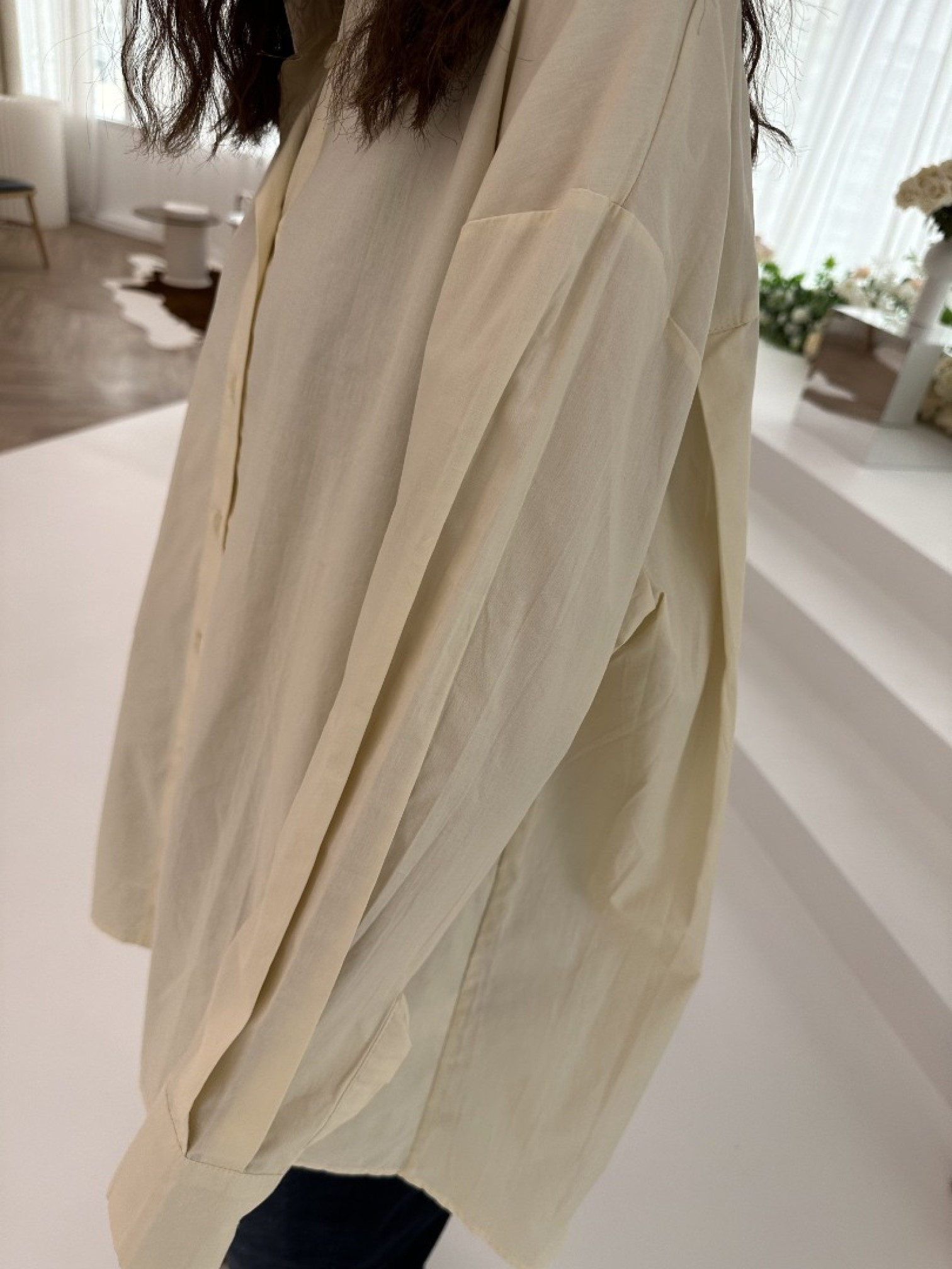🇯🇵超時髦!!!開背長板襯衫/黃