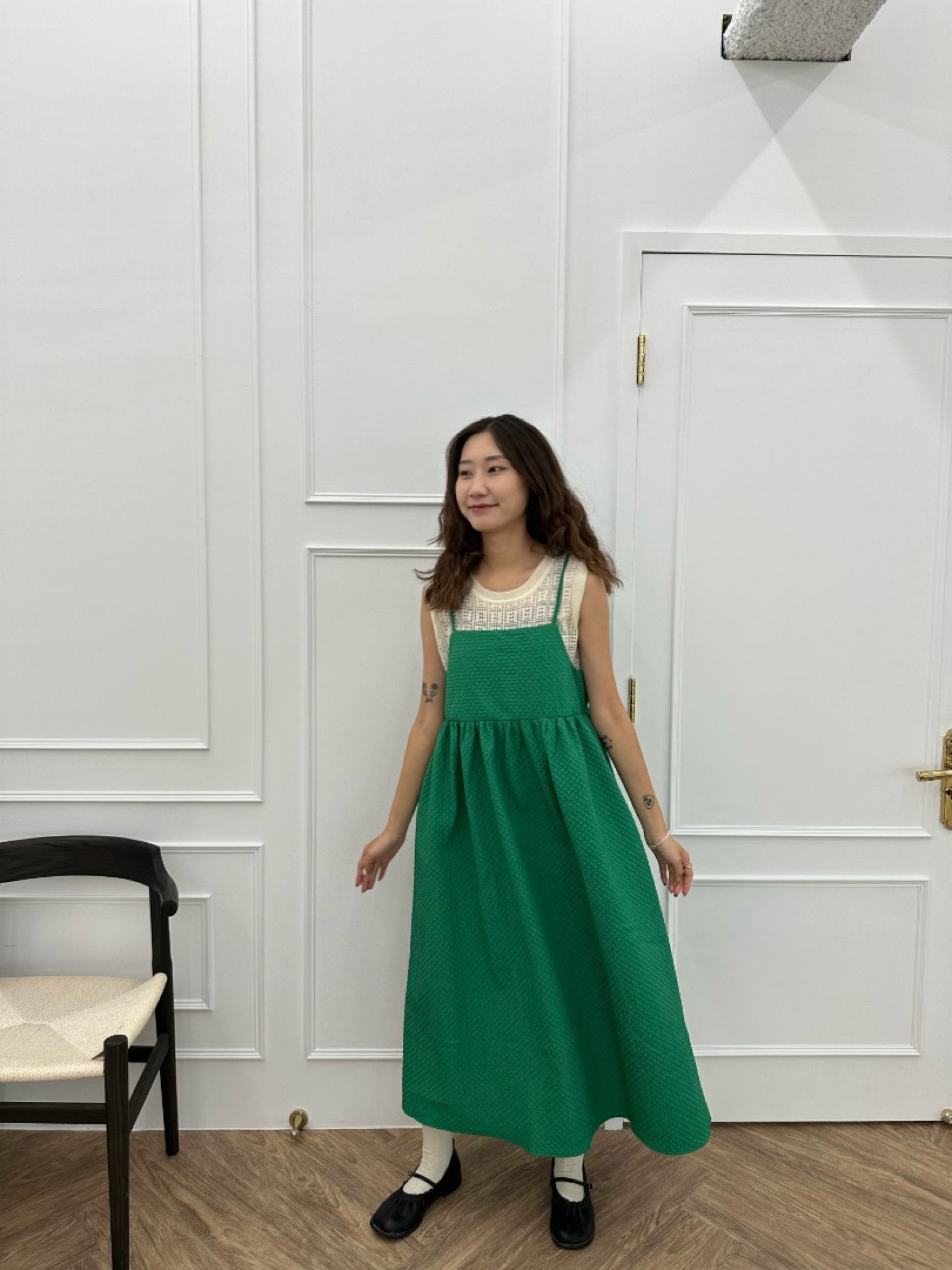 🇯🇵超Q!!方形幾何洞洞背心/白