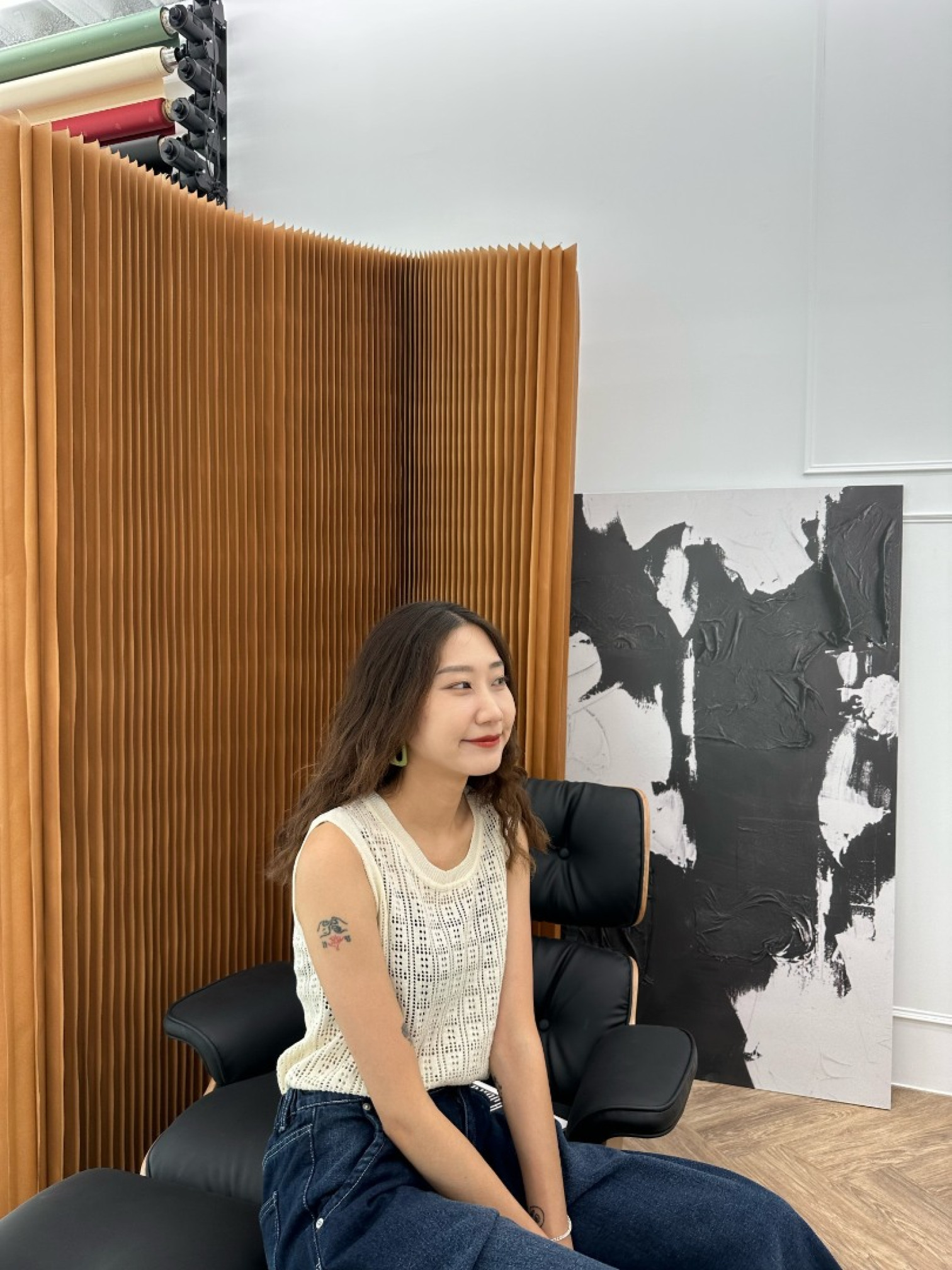 🇯🇵超Q!!方形幾何洞洞背心/白