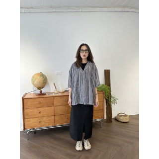 🇰🇷設計感半身西裝裙/黑S-M&咖S