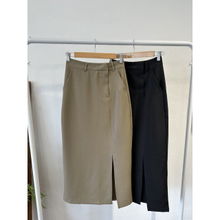 🇰🇷設計感半身西裝裙/黑S-M&咖S