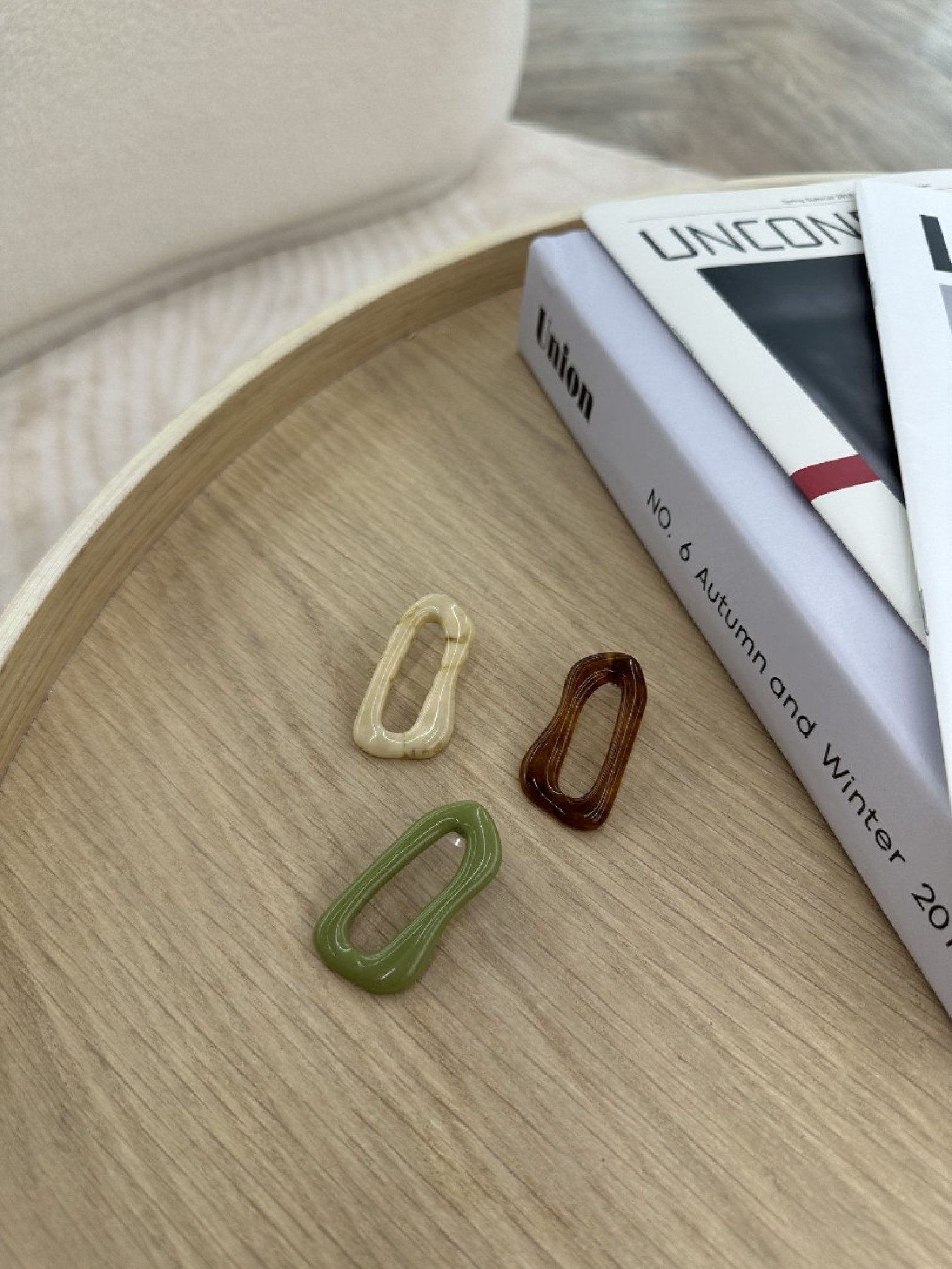 🇯🇵變形大理石耳環/三色