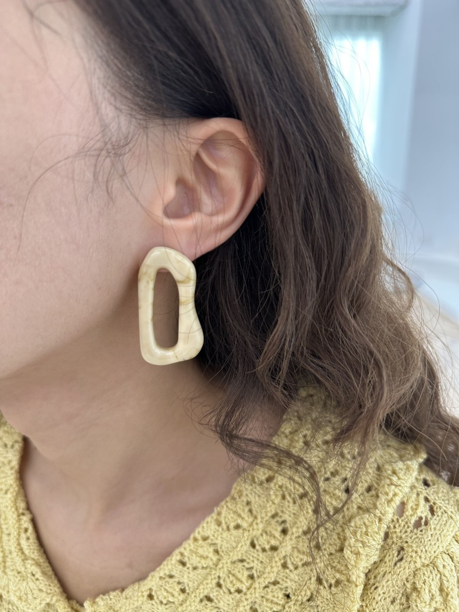 🇯🇵變形大理石耳環/三色