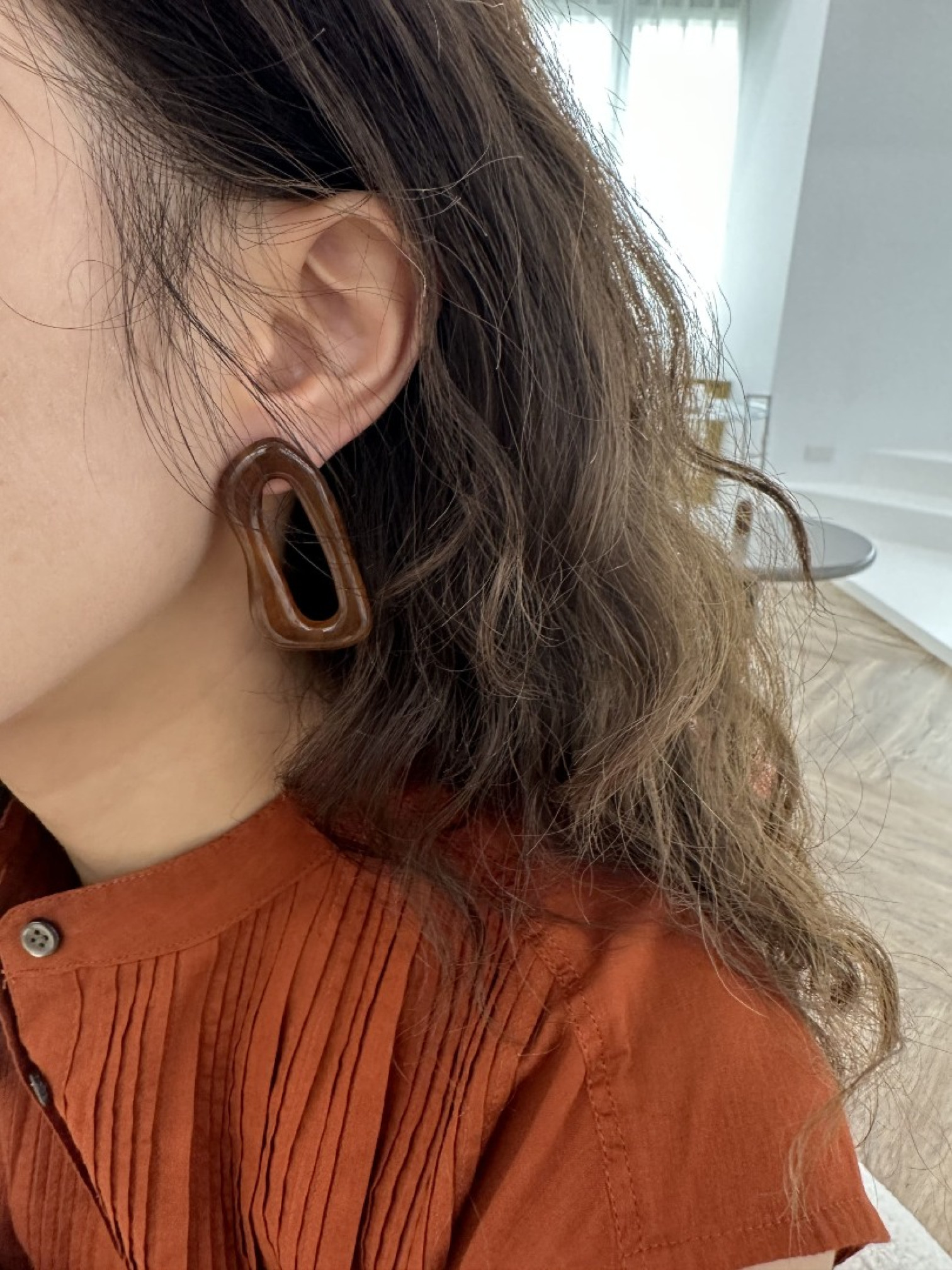 🇯🇵變形大理石耳環/三色