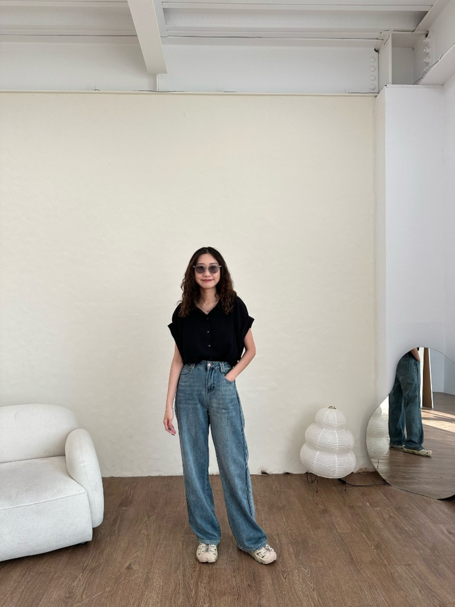 🇯🇵法式感袖子反折襯衫/三色