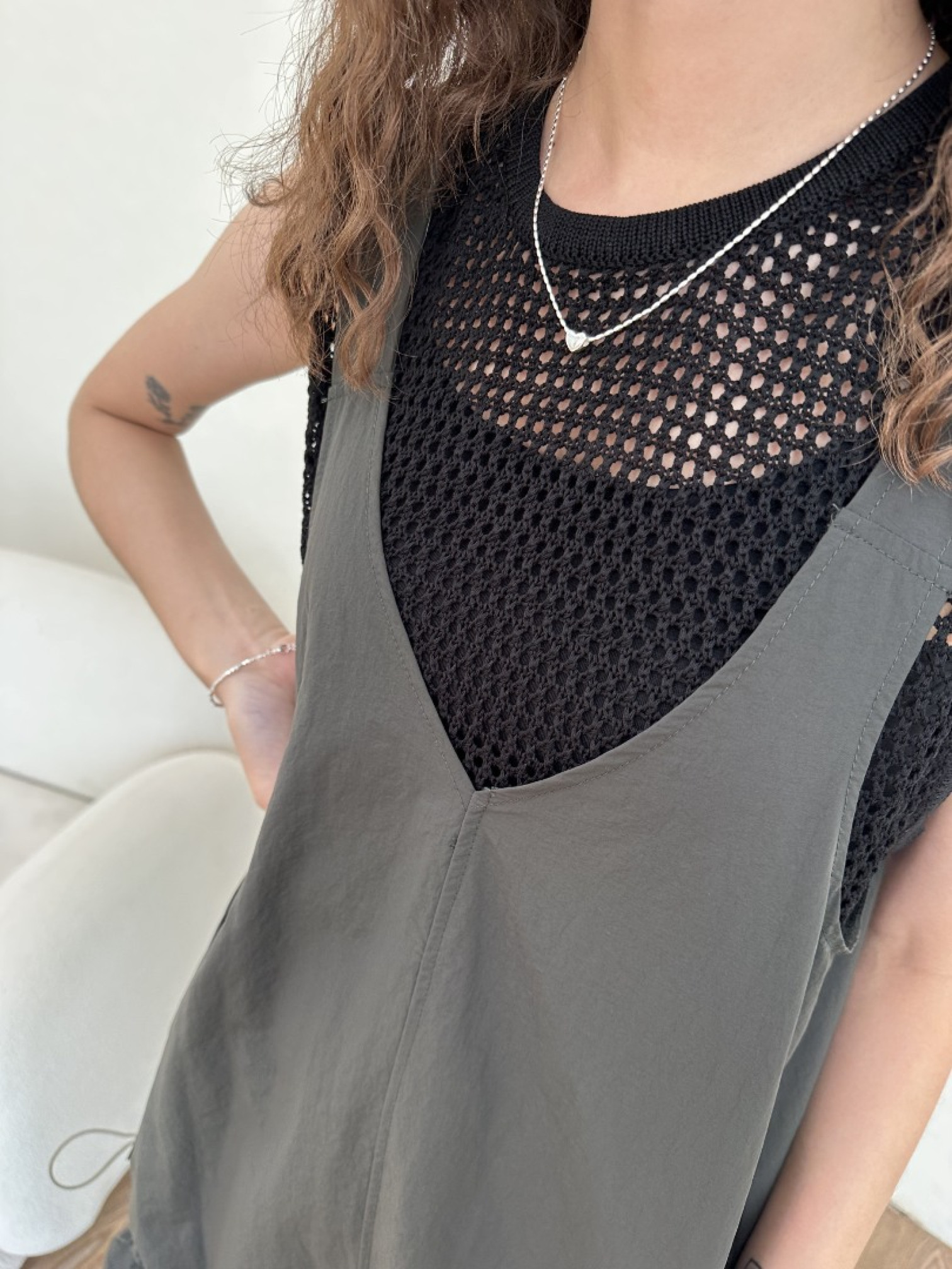 🇯🇵TWO WAY洞洞背心/黑