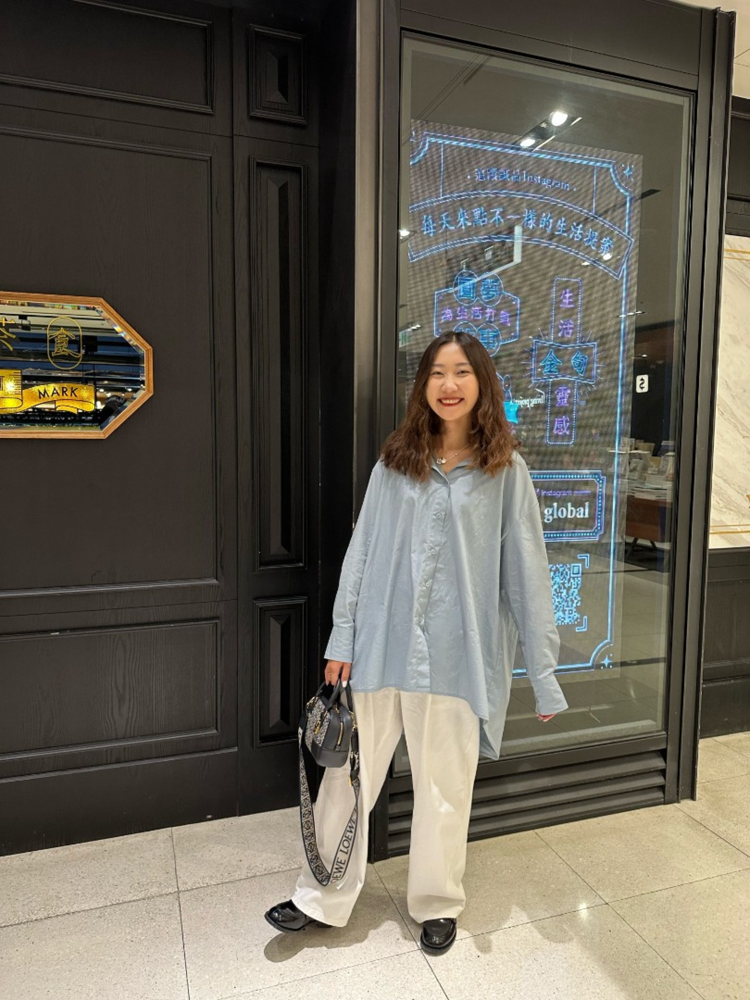 🇯🇵前方打褶寬鬆牛仔褲/白M