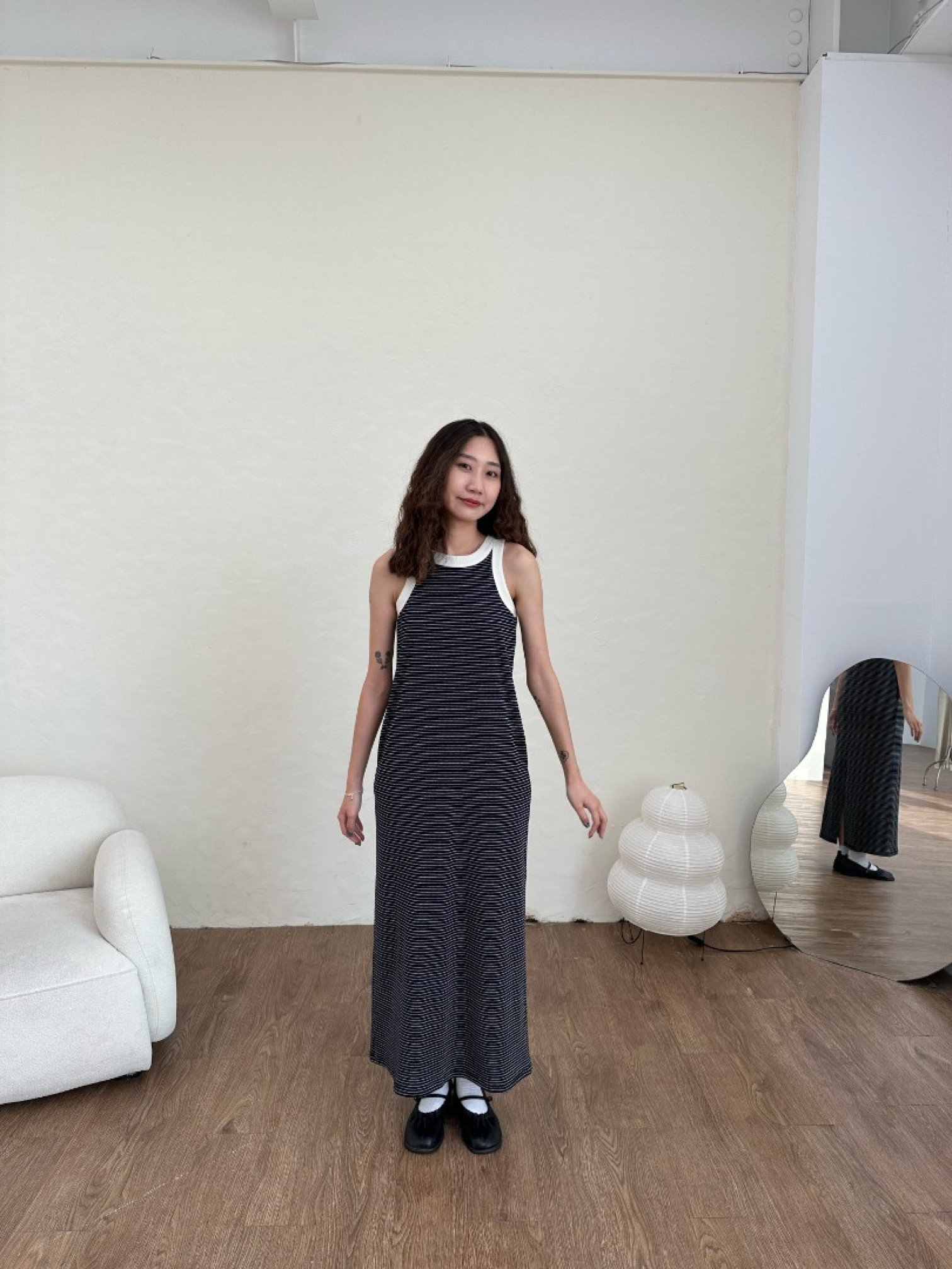 🇯🇵條紋BRA TOP長版洋裝/兩色