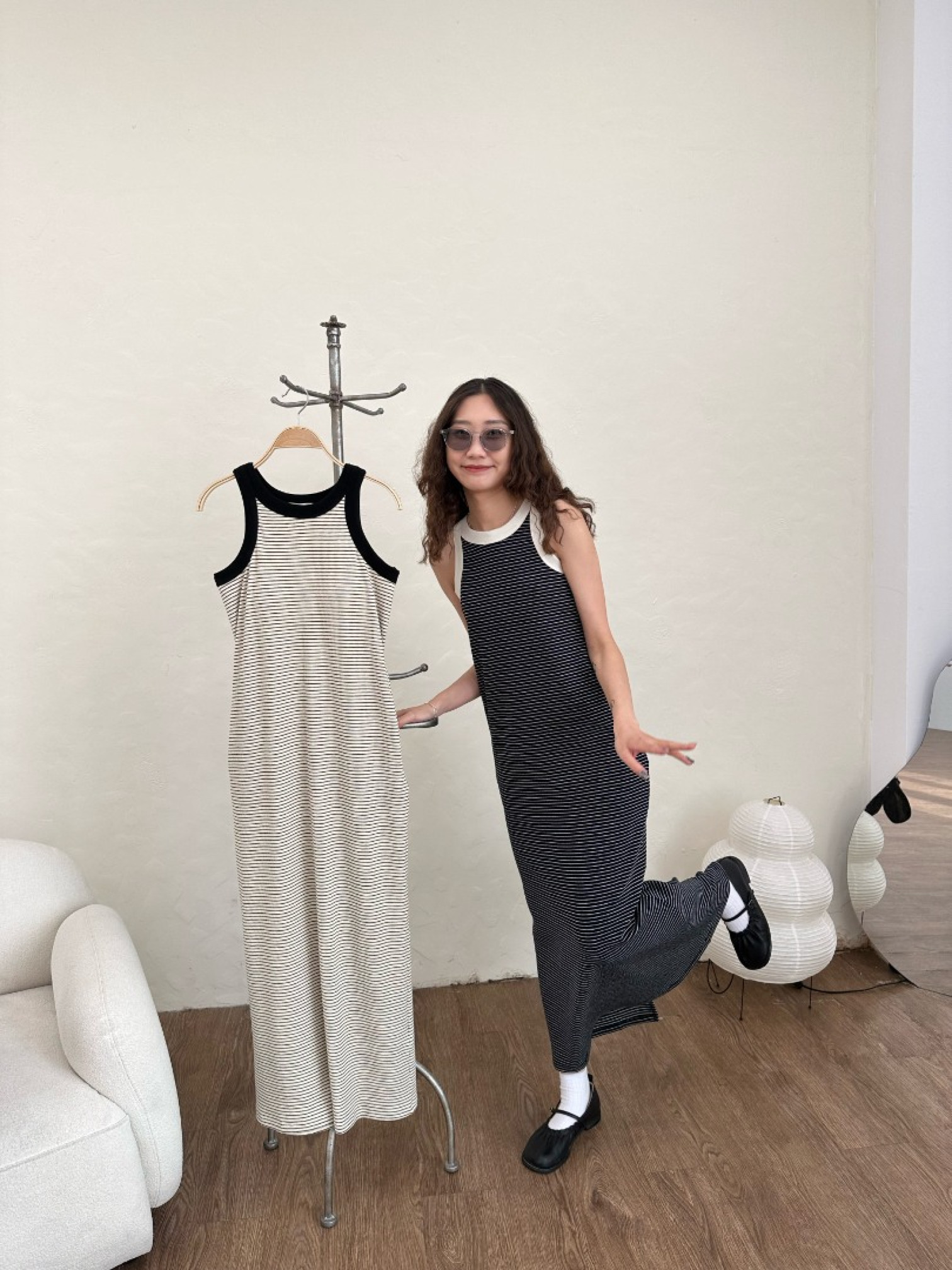 🇯🇵條紋BRA TOP長版洋裝/兩色