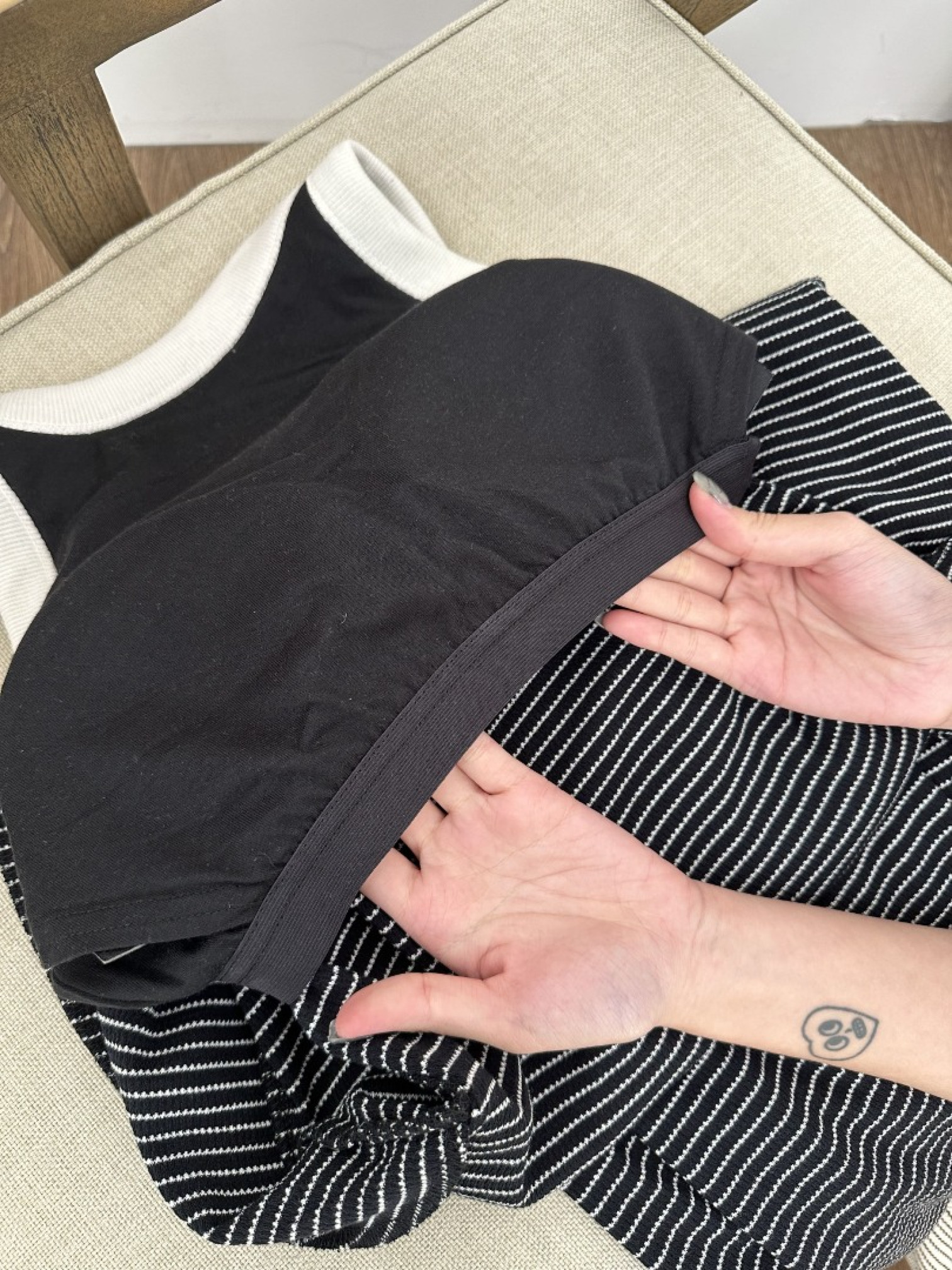 🇯🇵條紋BRA TOP長版洋裝/兩色