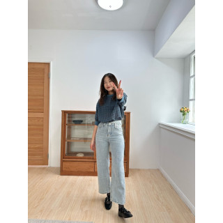 🇯🇵不對稱雙釦牛仔褲/M