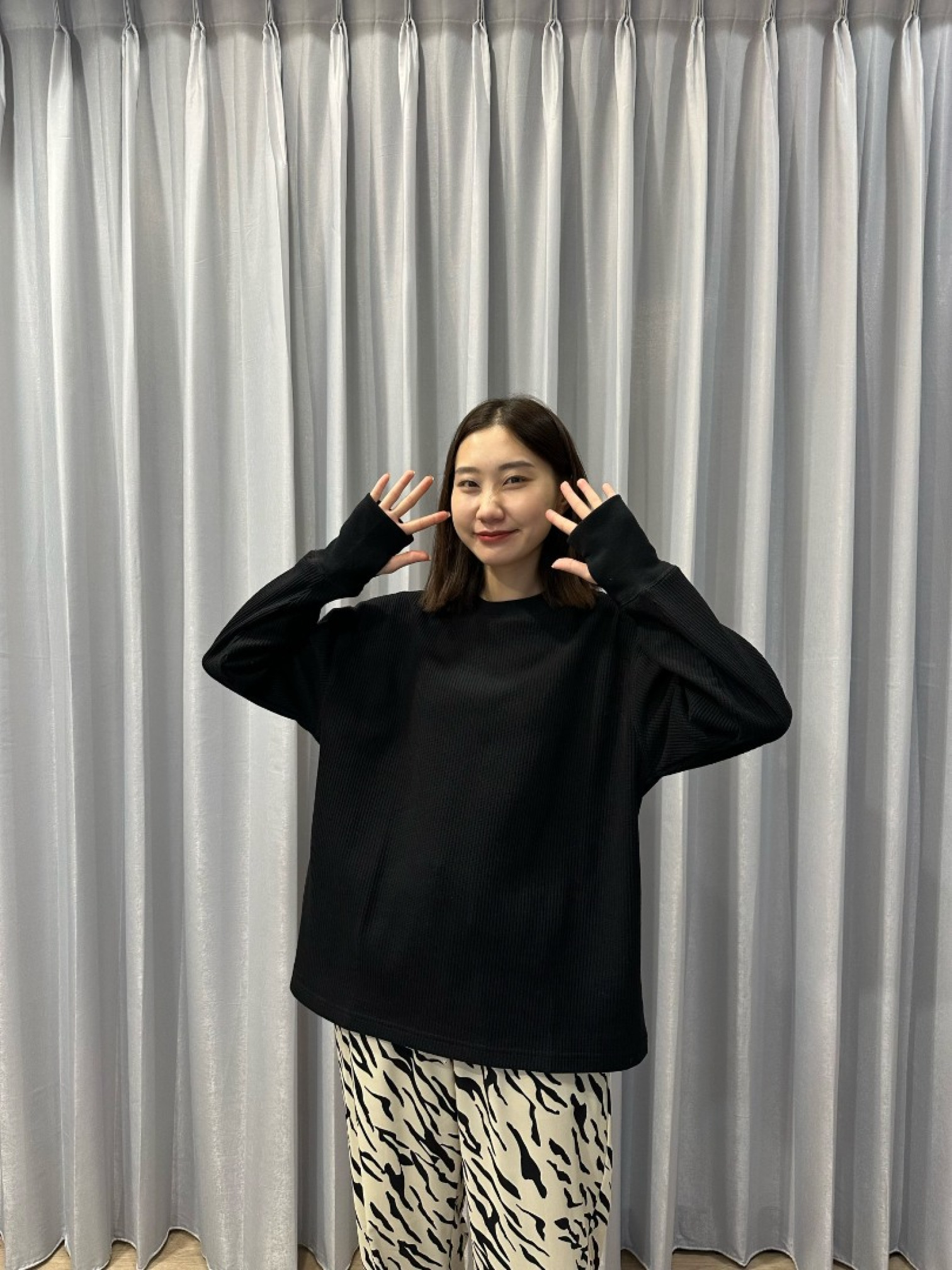 🇯🇵華夫格拇指穿孔上衣/三色