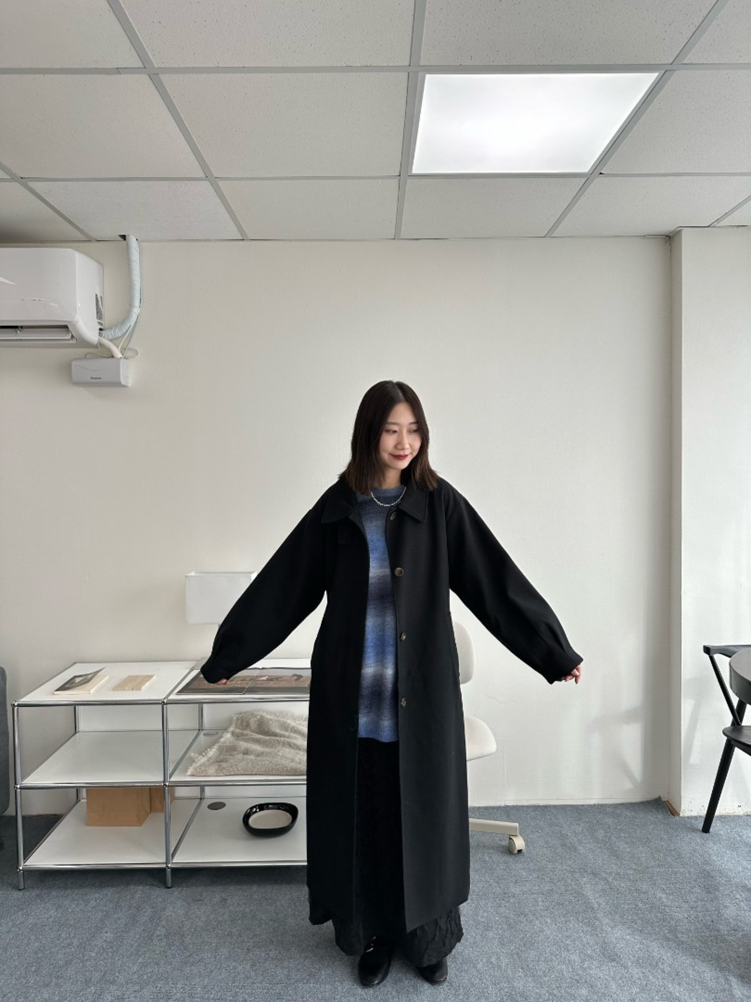 🇯🇵絕美！必收長版大衣/黑