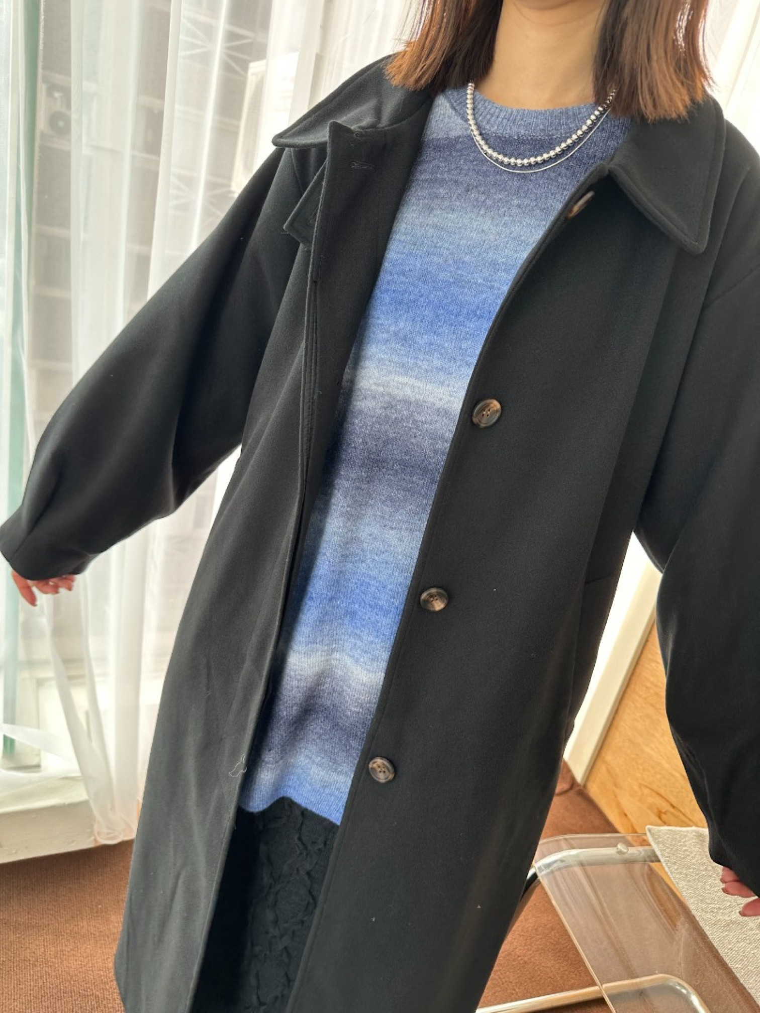 🇯🇵絕美！必收長版大衣/黑