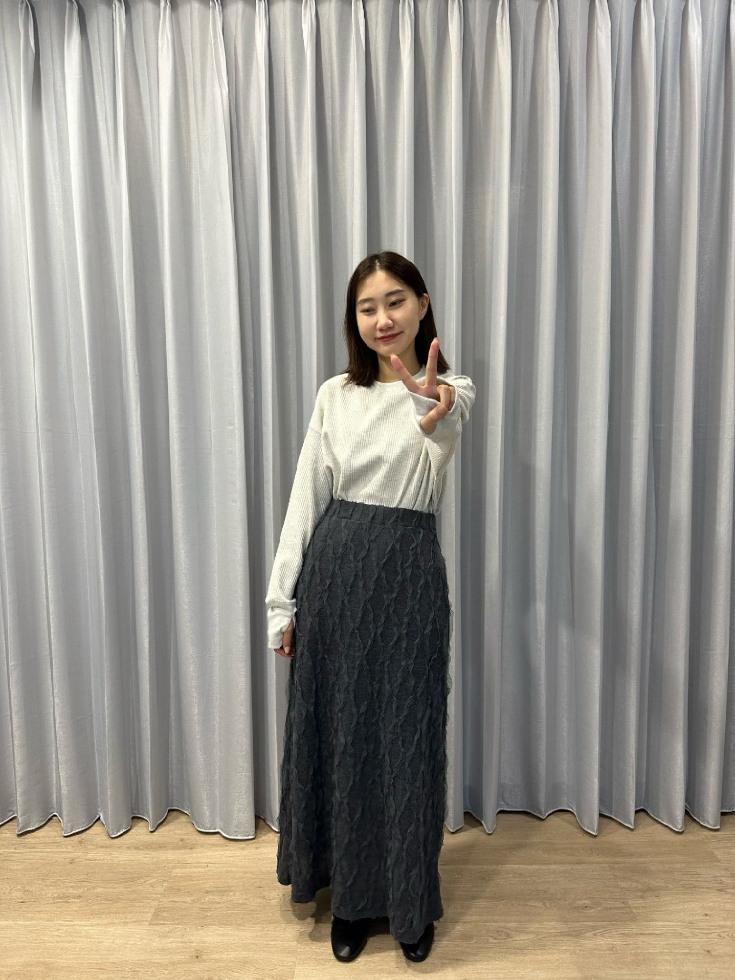 🇯🇵華夫格拇指穿孔上衣/三色