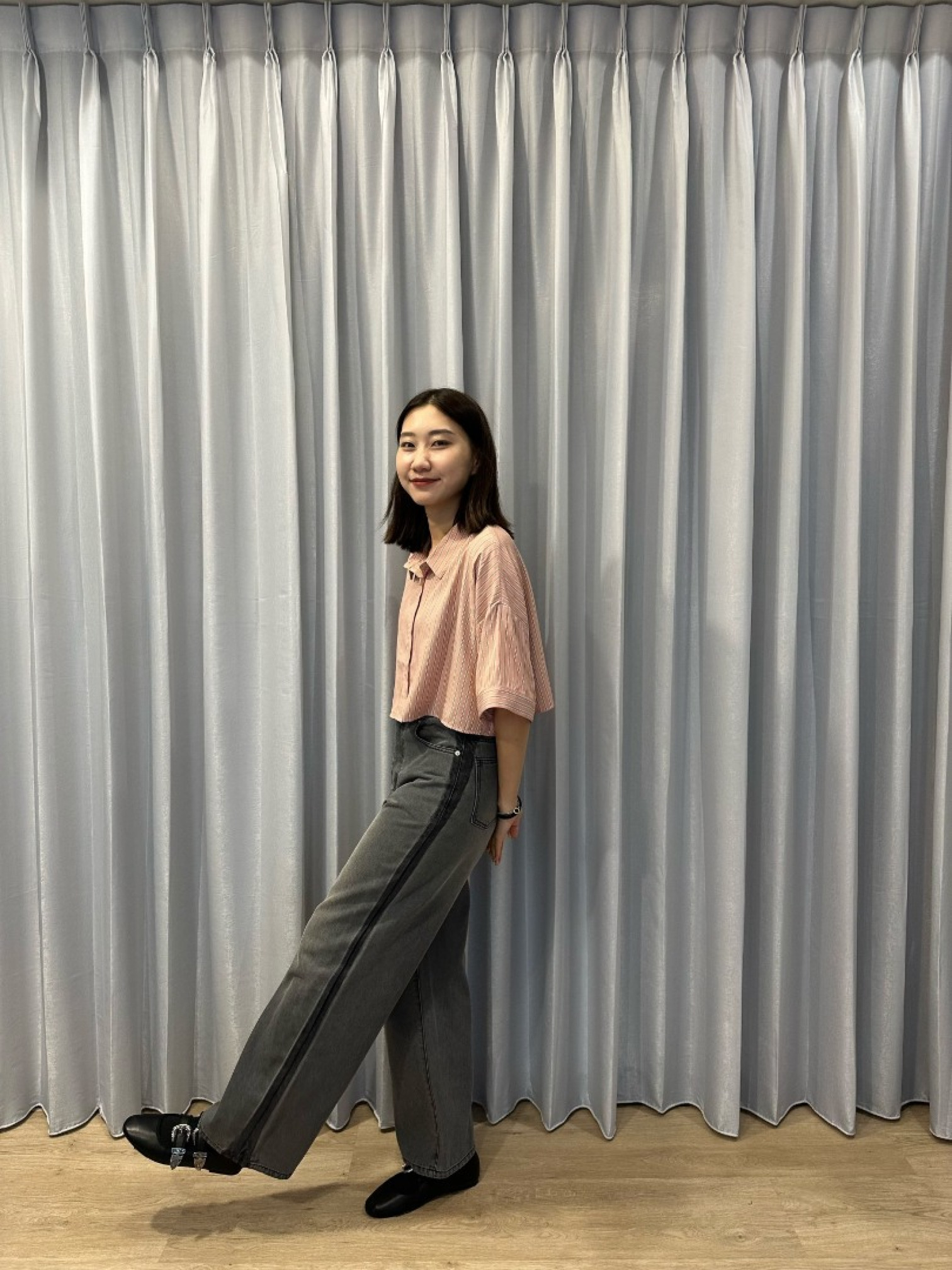 🇯🇵三合一襯衫/黑&粉