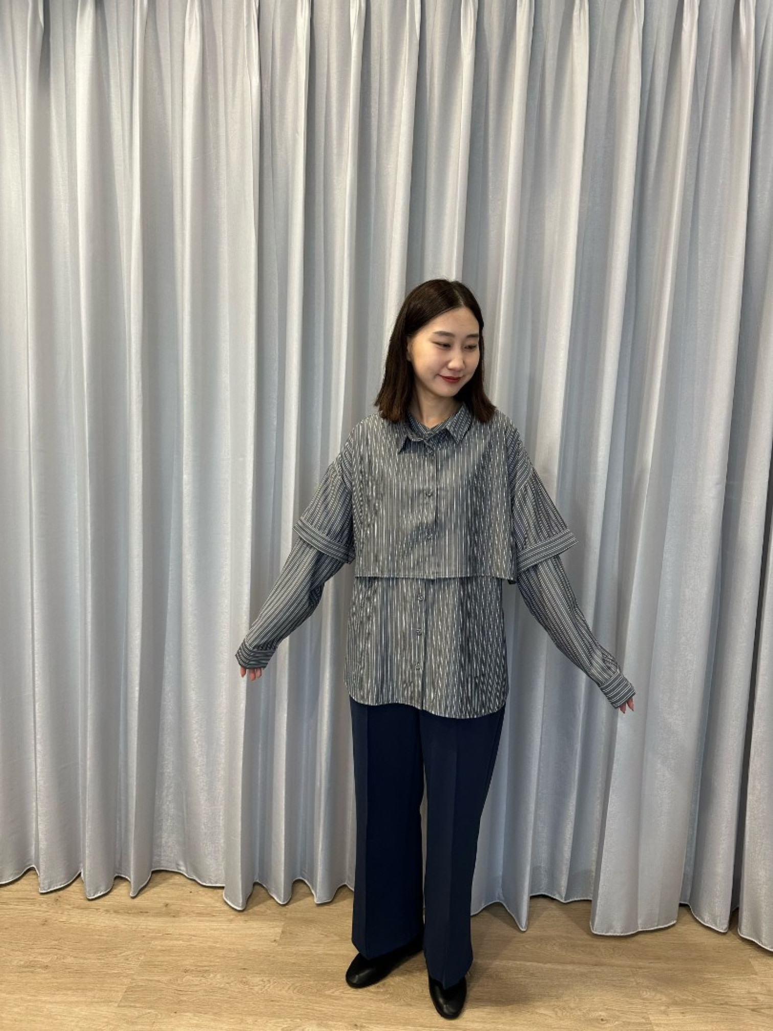 🇯🇵三合一襯衫/黑&粉