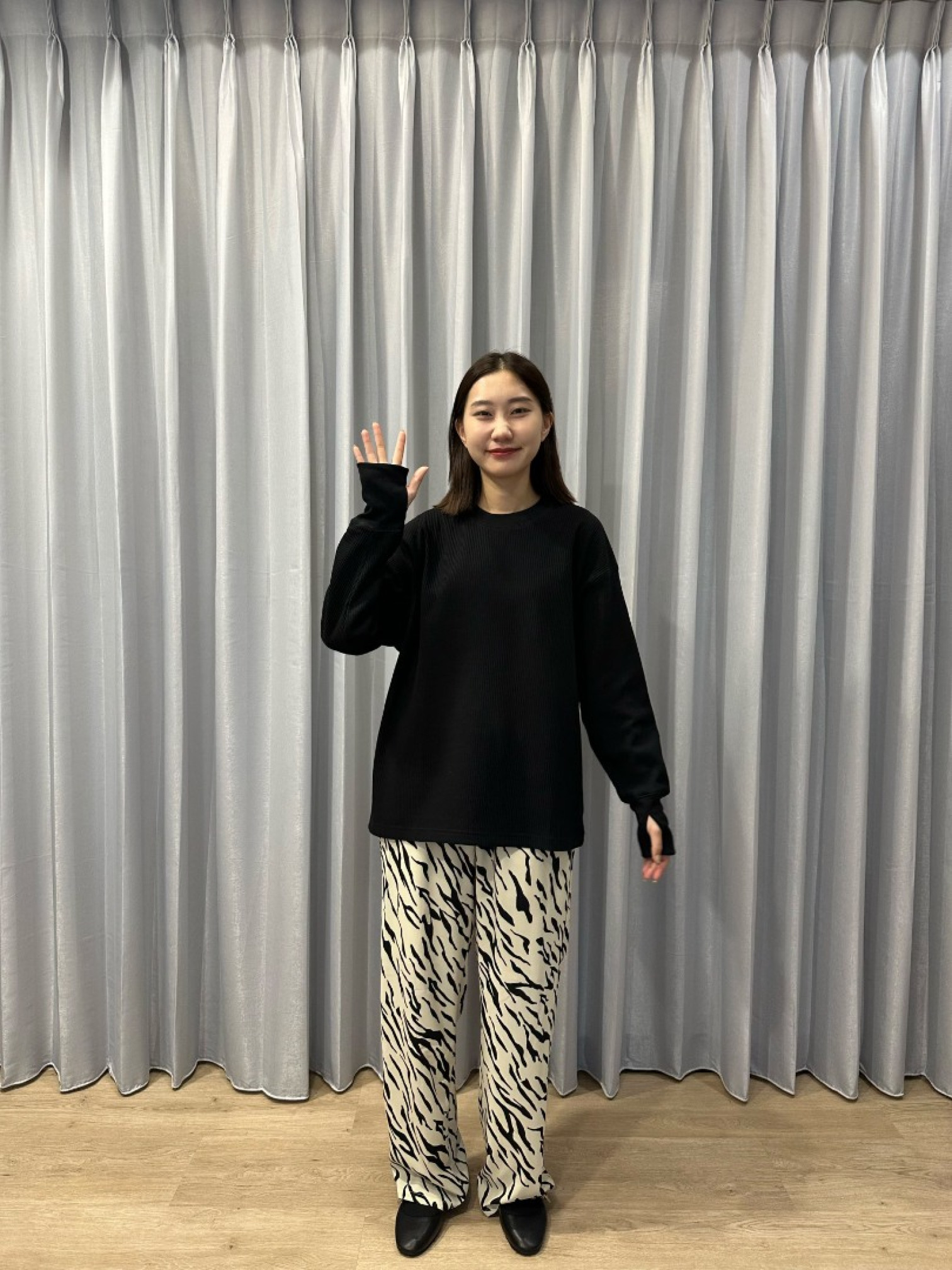 🇯🇵華夫格拇指穿孔上衣/三色