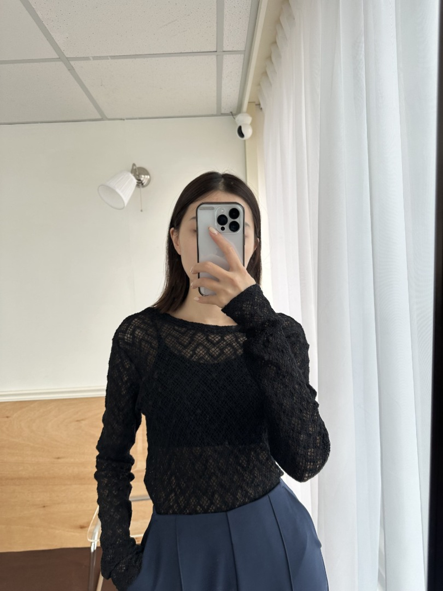 🇯🇵背面U字蕾絲內搭上衣/兩色